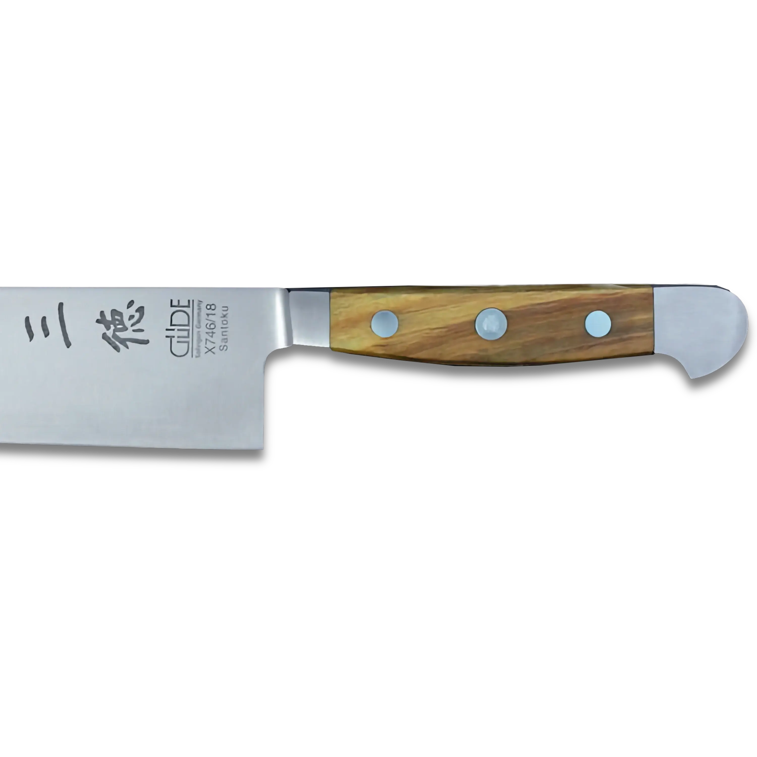 ALPHA OLIVE | Santoku Knife Smooth Blade 7 inch | Forged Steel / Olive wood handle-Santoku Knife-DECOROLALA