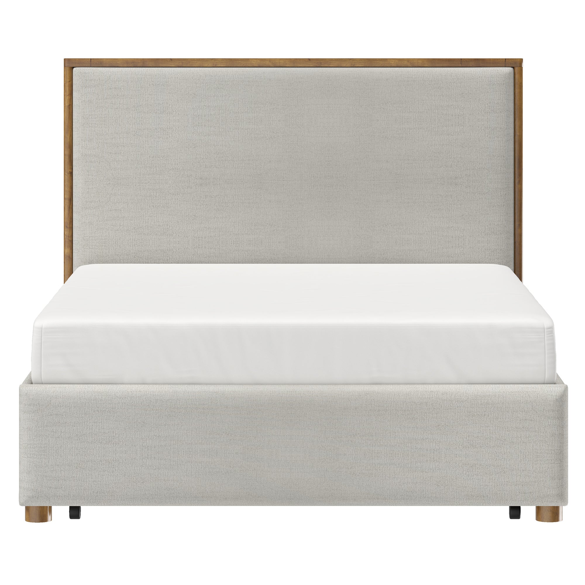 ANDOVER-60" PLATFORM BED w/DRAWER-OAT-DECOROLALA