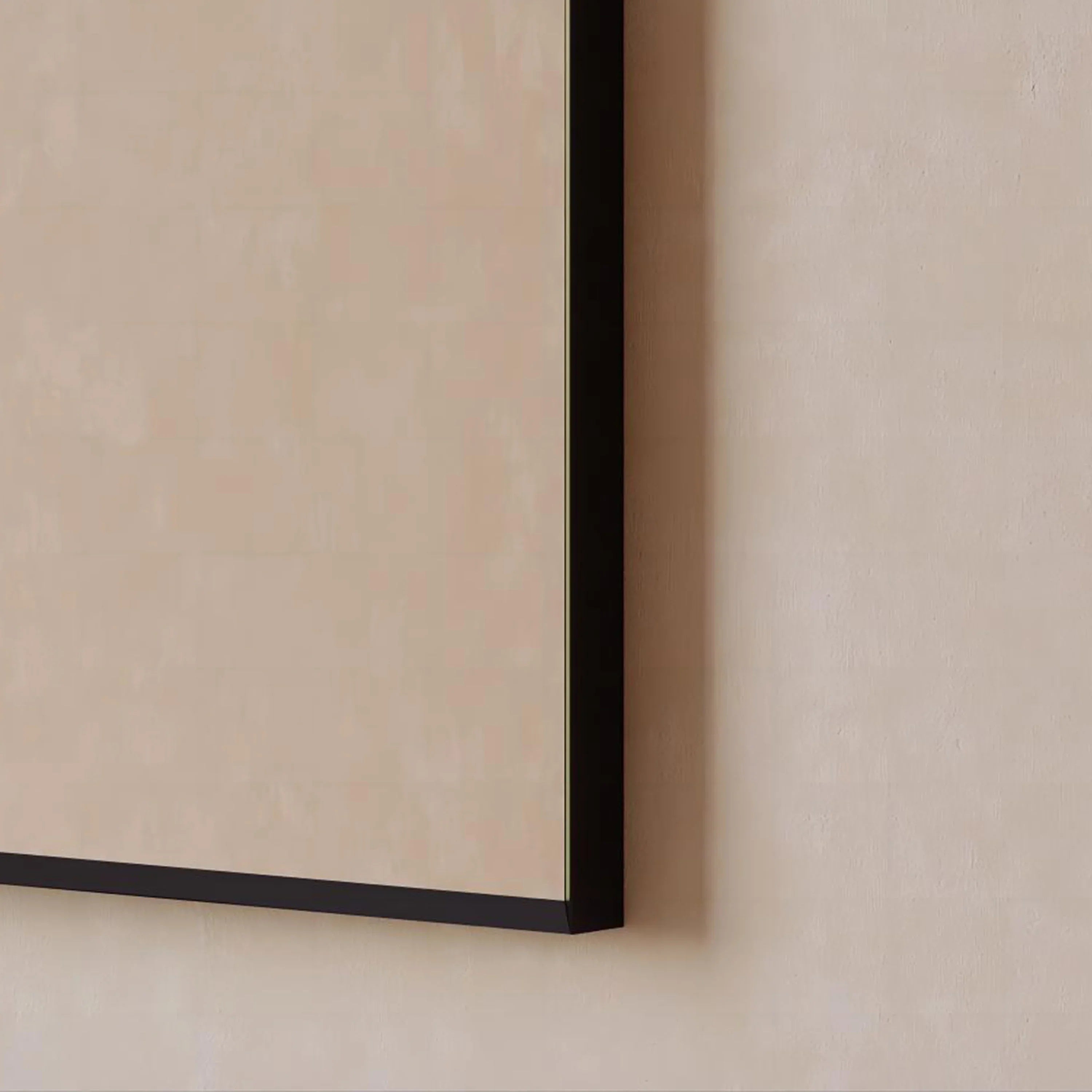 24" Arched Aluminum Frame Mirror in Matte Black