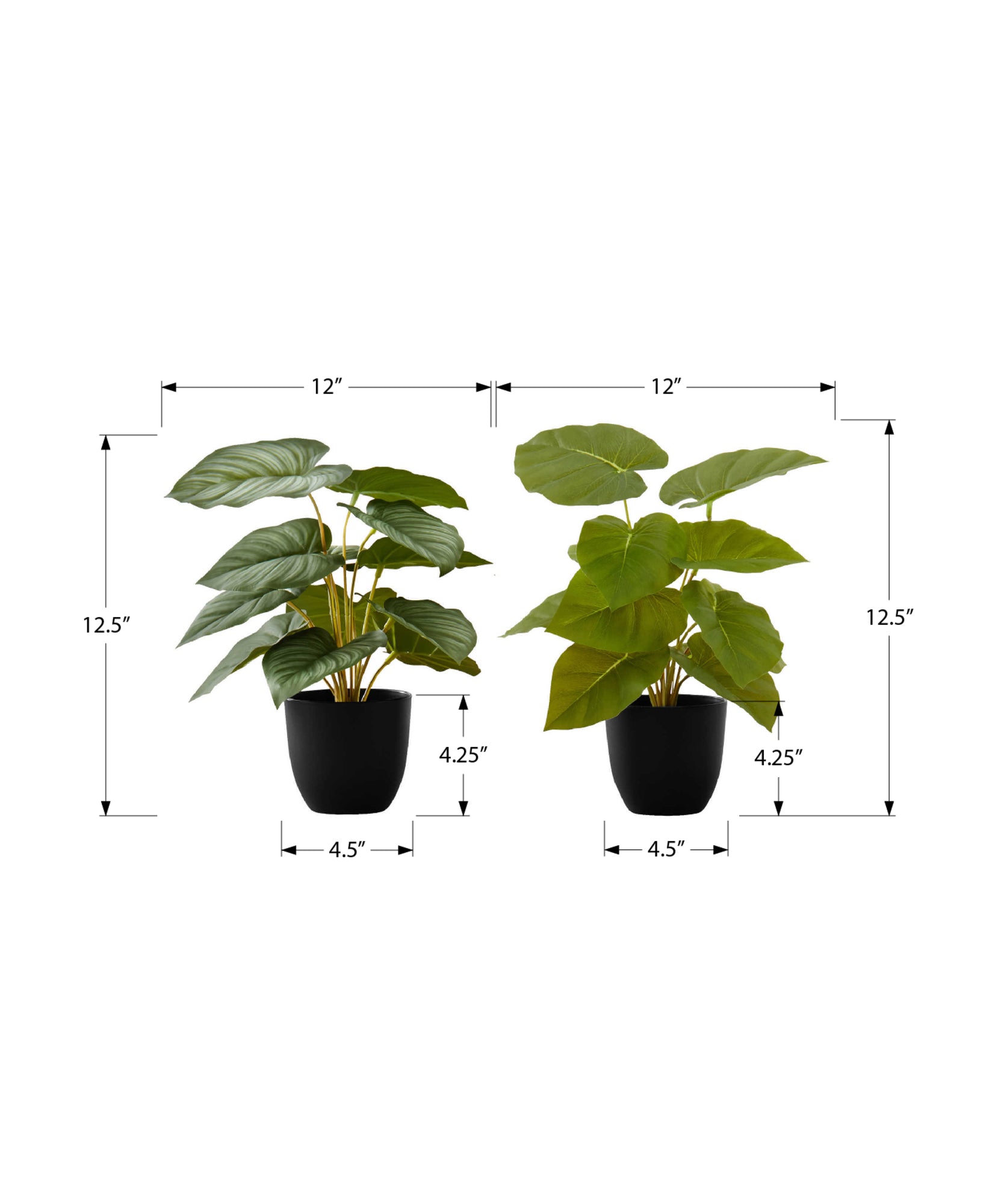 ARTIFICIAL PLANT - 2PCS / 13"H EPIPREMNUM / 4" POT-Artificial Plant-DECOROLALA