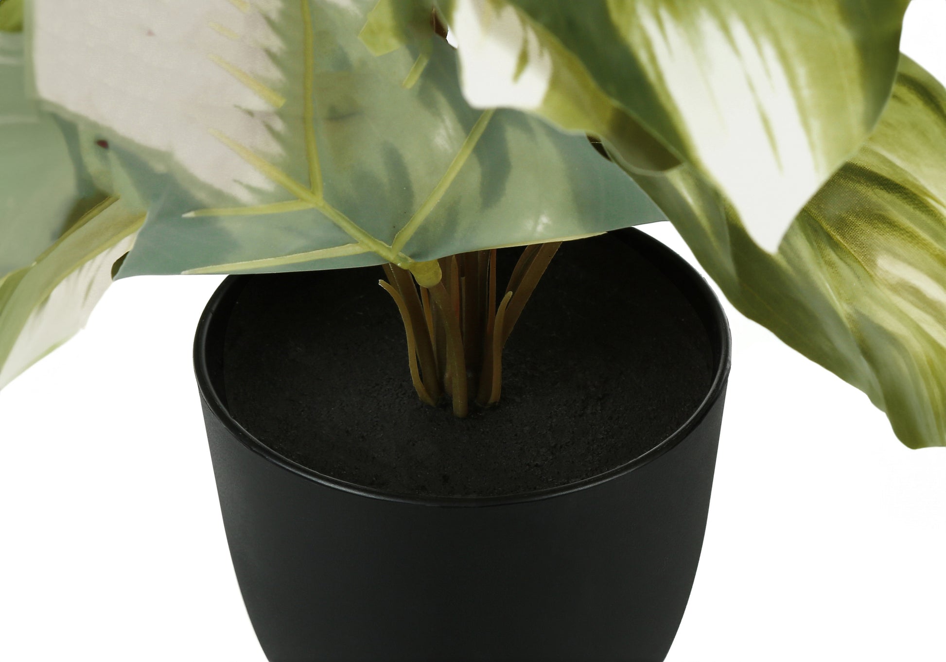 ARTIFICIAL PLANT - 2PCS / 13"H MONSTERA/CALATHEA/ 4" POT-Artificial Plant-DECOROLALA