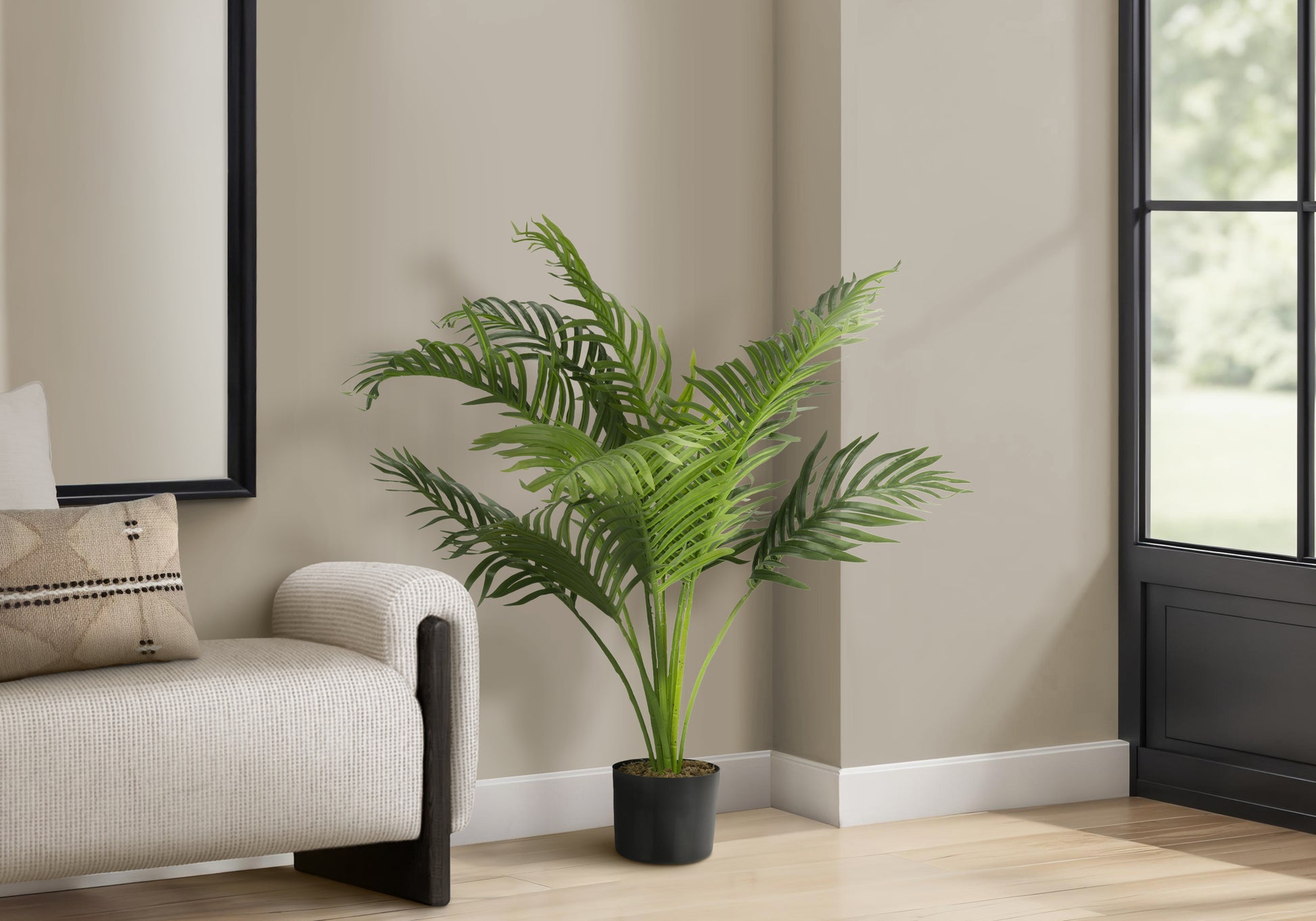ARTIFICIAL PLANT - 34"H / INDOOR PALM TREE IN A 5" POT-Artificial Plant-DECOROLALA