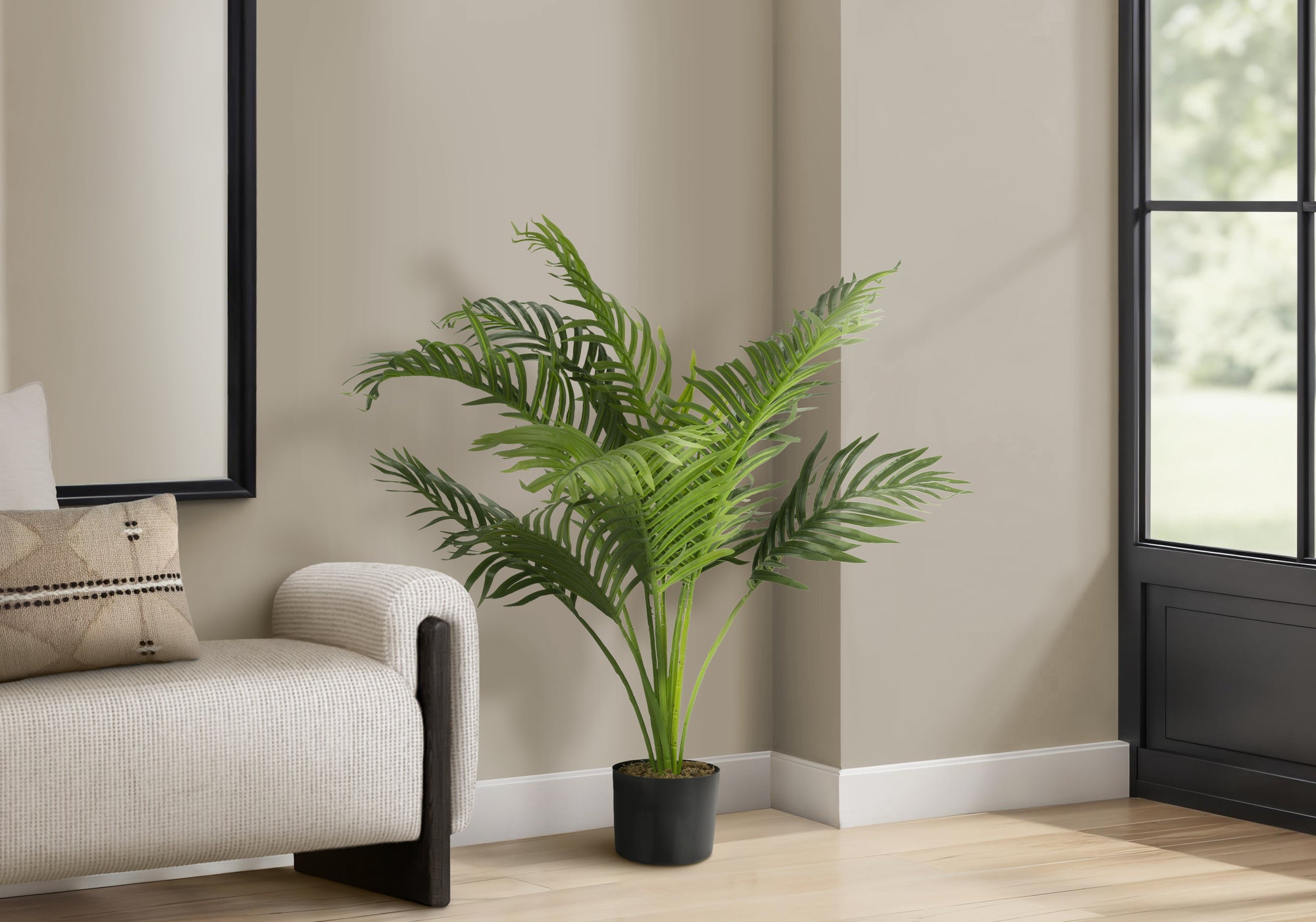 ARTIFICIAL PLANT - 34"H / INDOOR PALM TREE IN A 5" POT-Artificial Plant-DECOROLALA