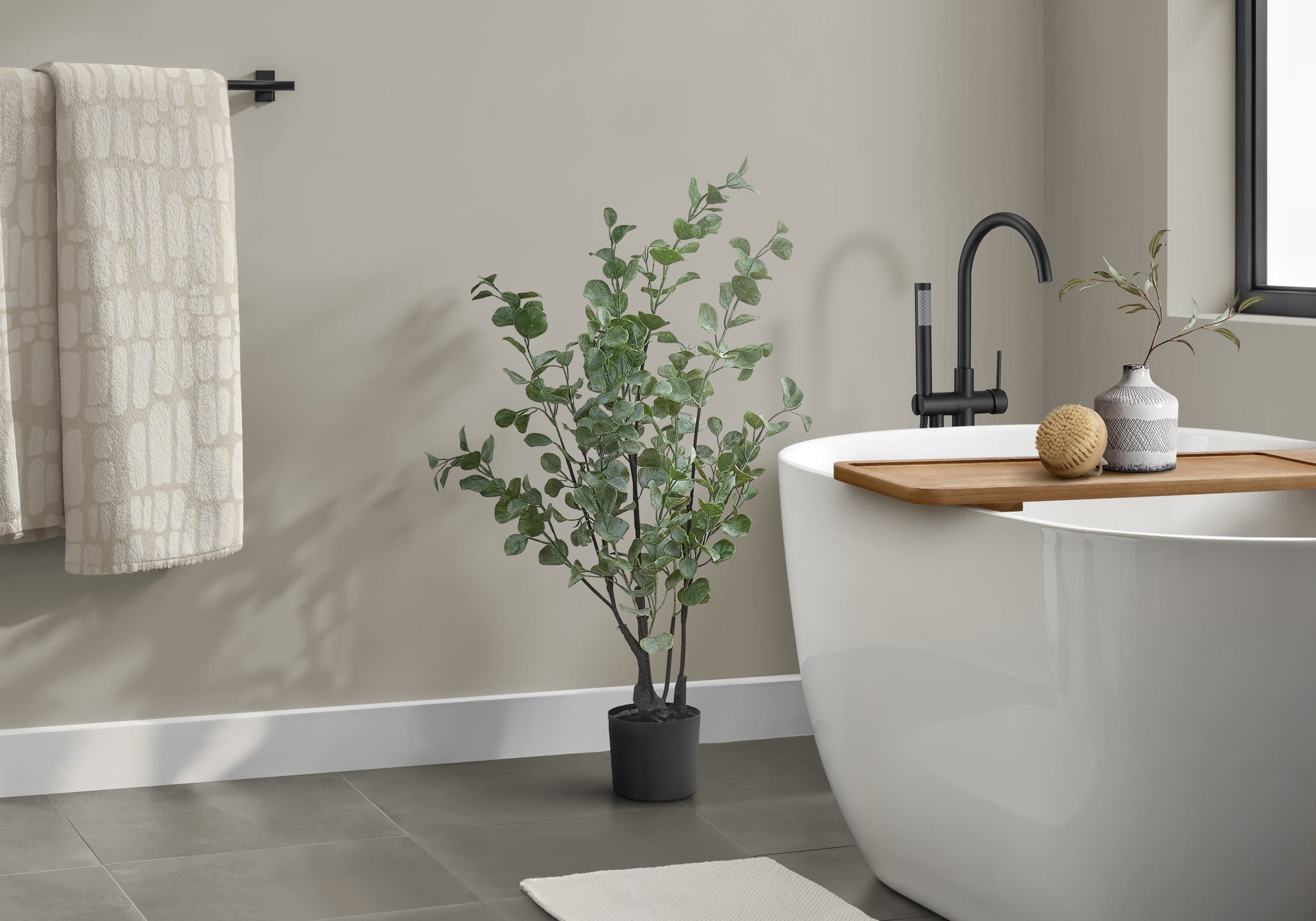 ARTIFICIAL PLANT - 35"H / INDOOR EUCALYPTUS IN A 5" POT-Artificial Plant-DECOROLALA