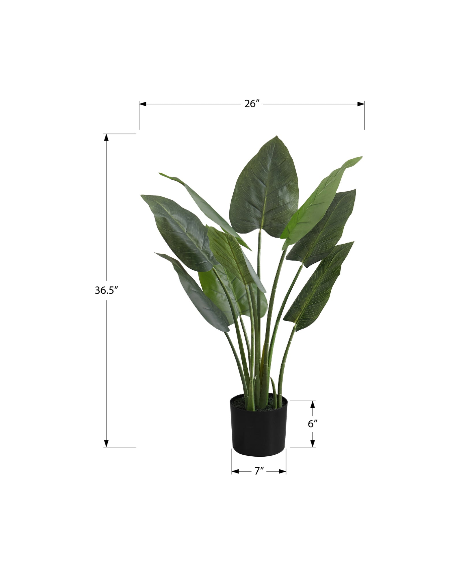 ARTIFICIAL PLANT - 37"H / INDOOR AUREUM IN A 6" POT-Artificial Plant-DECOROLALA