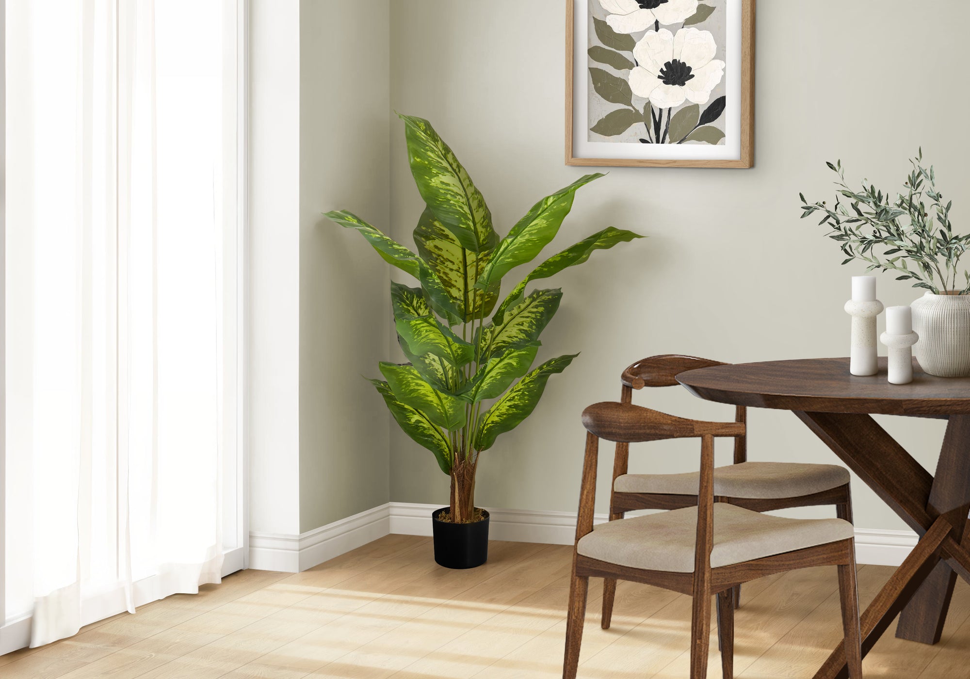 ARTIFICIAL PLANT - 47"H / INDOOR EVERGREEN IN A 5" POT-Artificial Plant-DECOROLALA