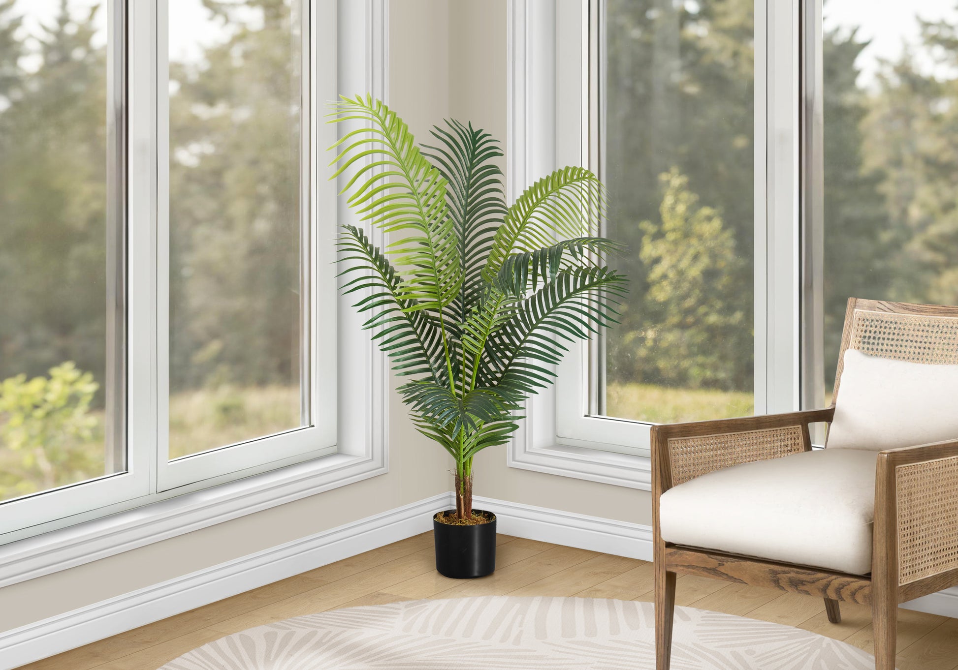 ARTIFICIAL PLANT - 47"H / INDOOR PALM TREE IN A 5" POT-Artificial Plant-DECOROLALA