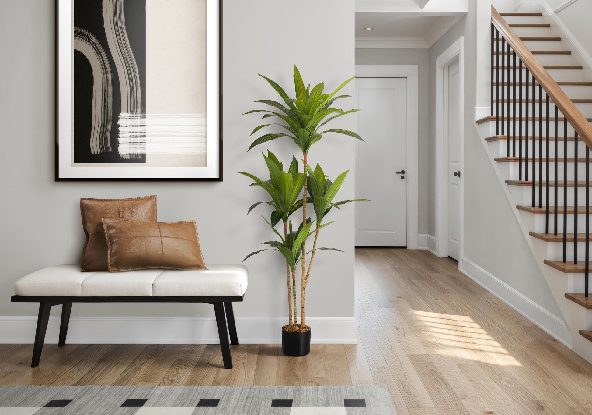 ARTIFICIAL PLANT - 51"H / INDOOR DRACAENA IN A 5" POT-Artificial Plant-DECOROLALA