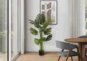 ARTIFICIAL PLANT - 55"H / INDOOR MONSTERA IN A 6" POT-Artificial Plant-DECOROLALA