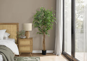 ARTIFICIAL PLANT - 79"H / INDOOR FICUS TREE IN A 8" POT-Artificial Plant-DECOROLALA