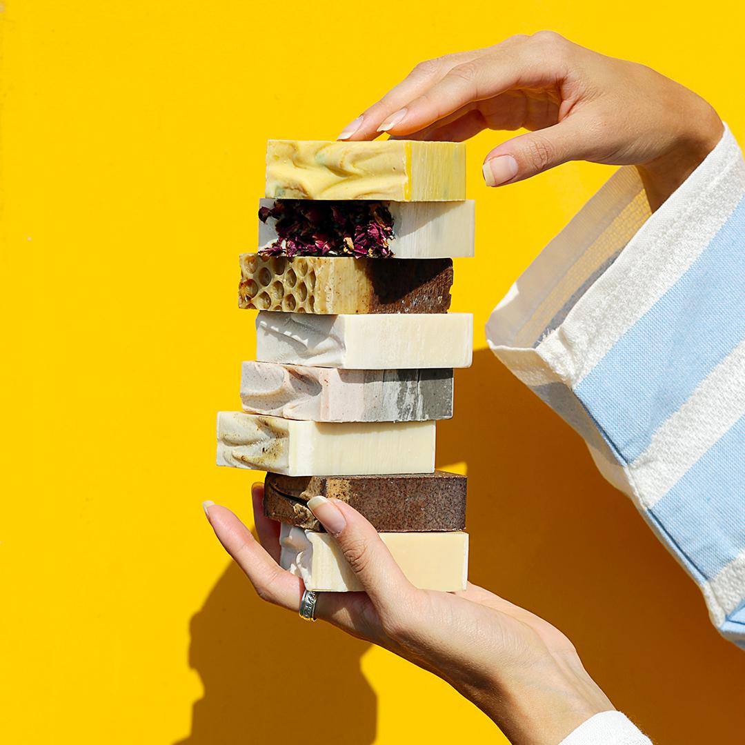 ARTISAN HAND MADE SCENTED VOLCANIC PINK CLAY SOAP-Artisanal Soap-DECOROLALA