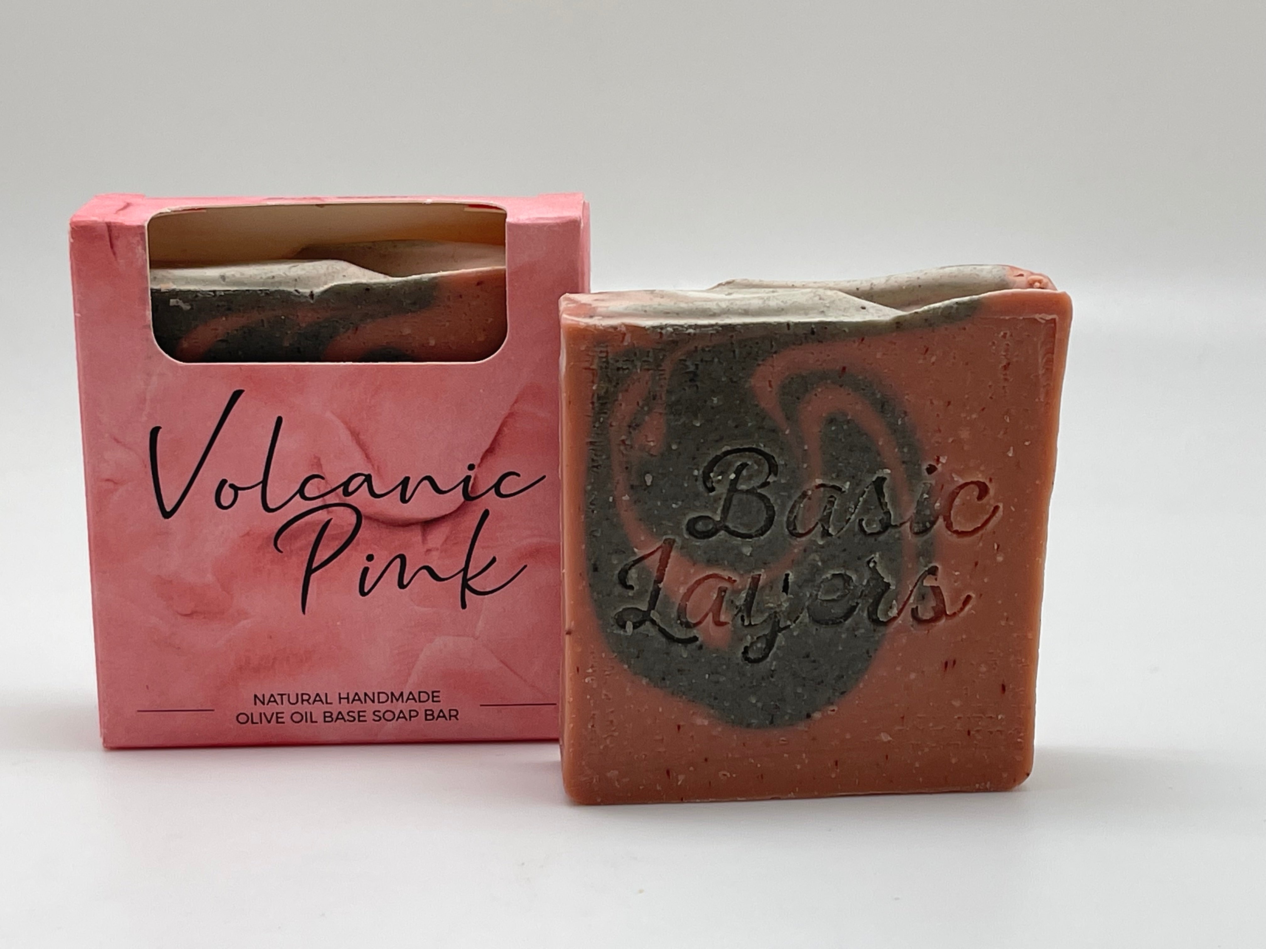 ARTISAN VOLCANIC PINK CLAY SOAP - HANDMADE 90G-Artisanal Soap-DECOROLALA