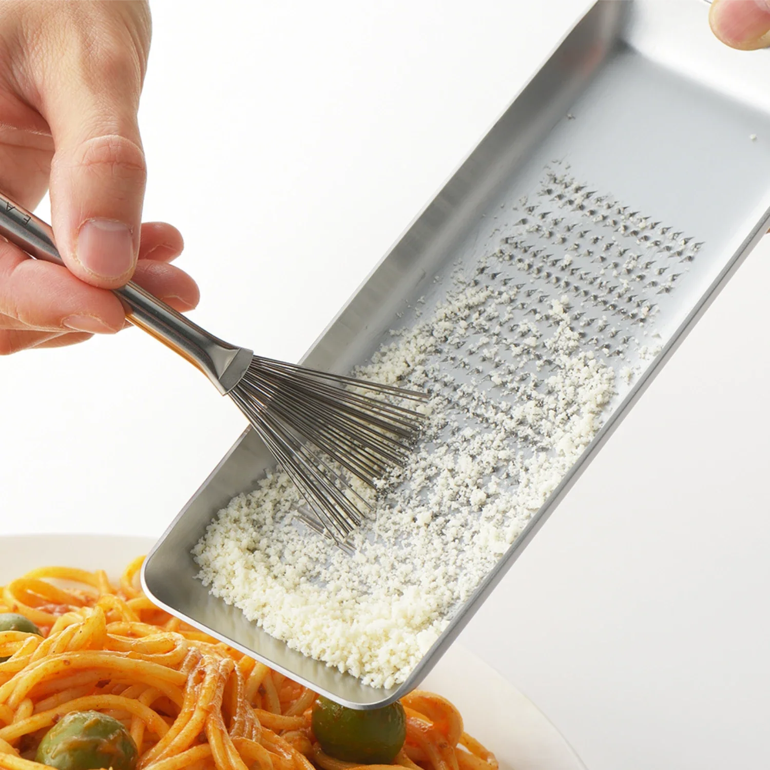 Eatoco Hake Grater Brush – Japanese Stainless Steel Grater Cleaner Tool-1