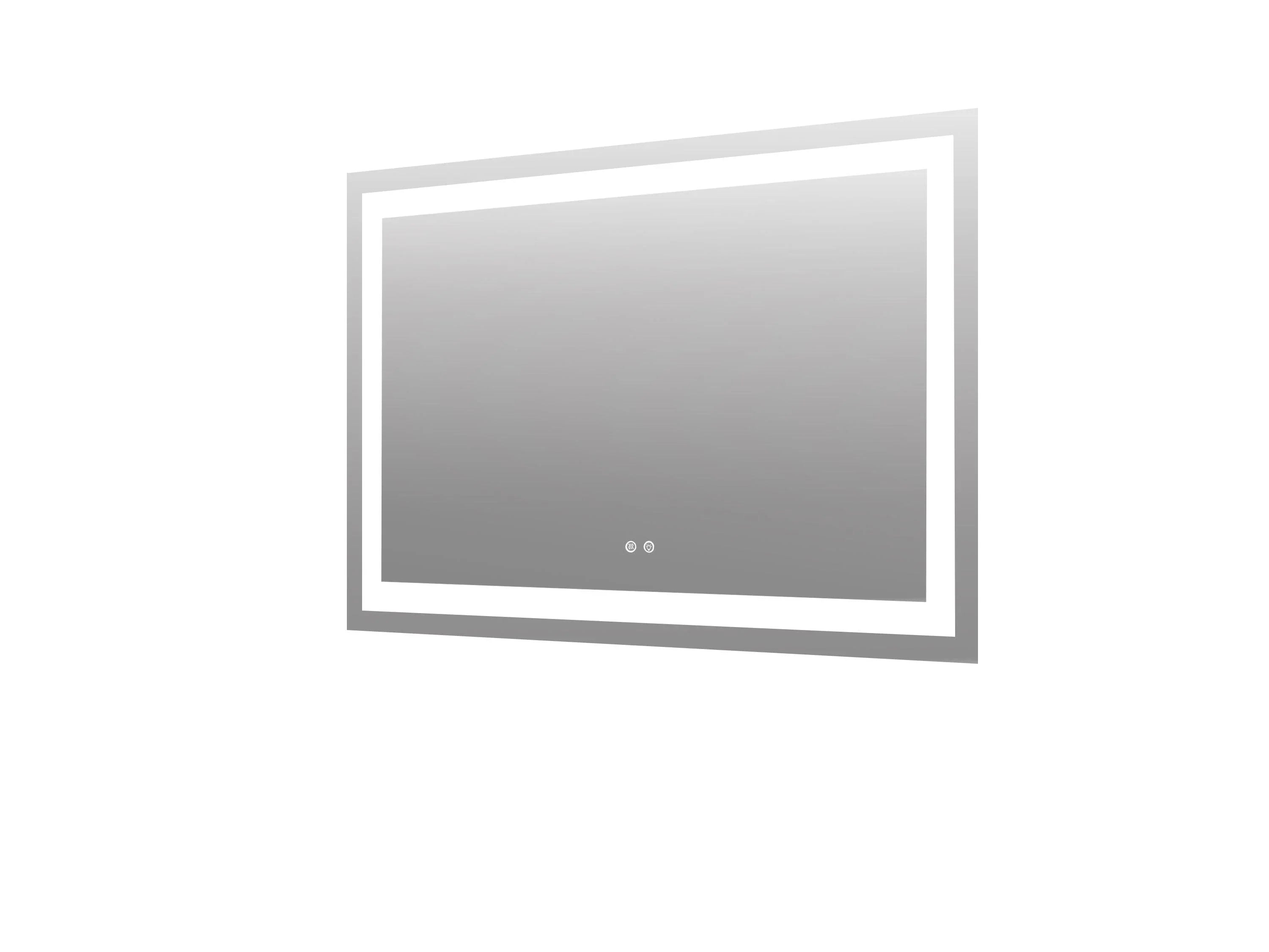 48" x 30" Professional LED Bathroom Mirror with Four-Sided Frost Lighting - Studio-Grade Anti-Fog Mirror with 5185 Lumens, 80+ CRI Color Accuracy, Touch Dimming Control & Advanced Light Guide Technology