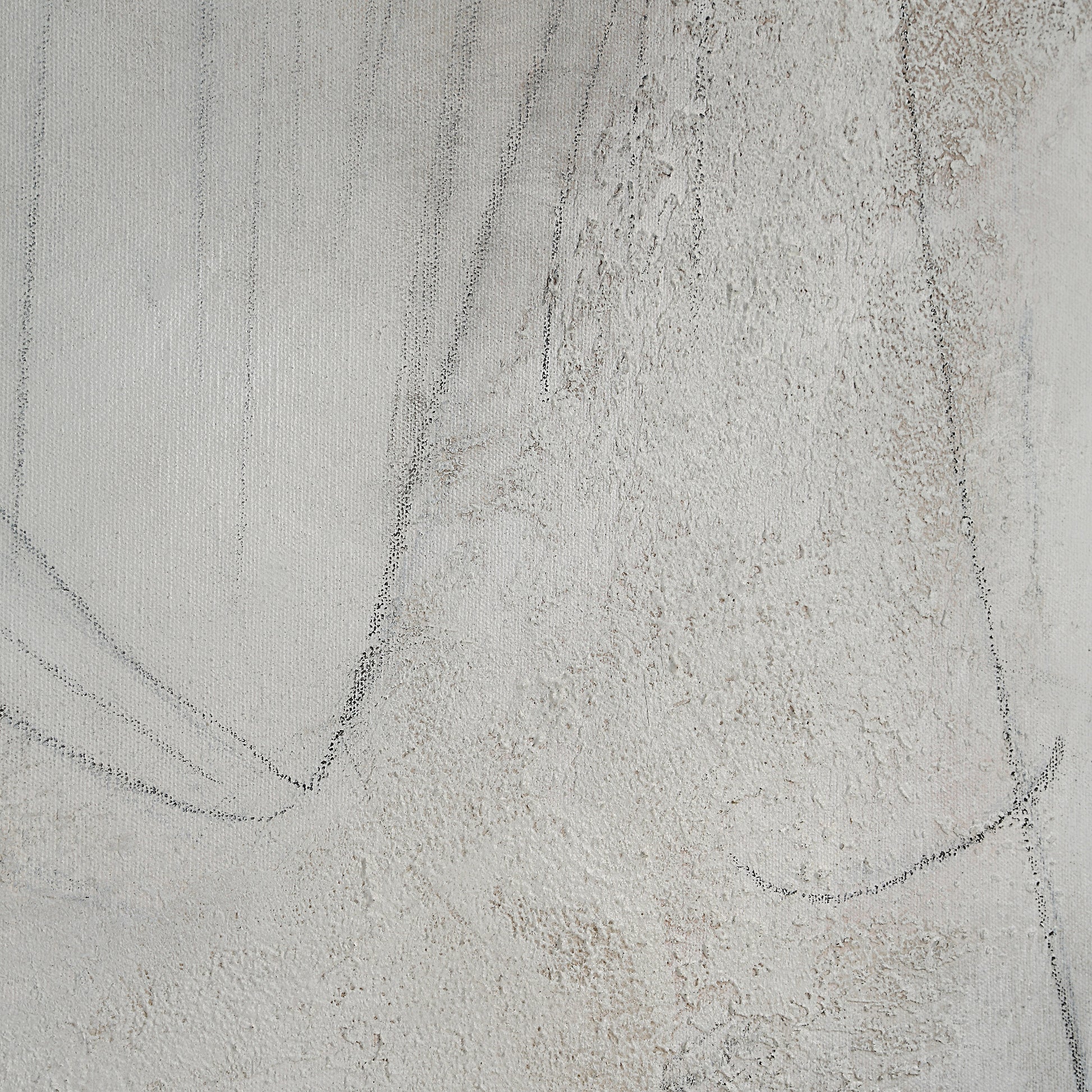 Abadie 48" Wide Canvas Art, White-Canvas Art-DECOROLALA