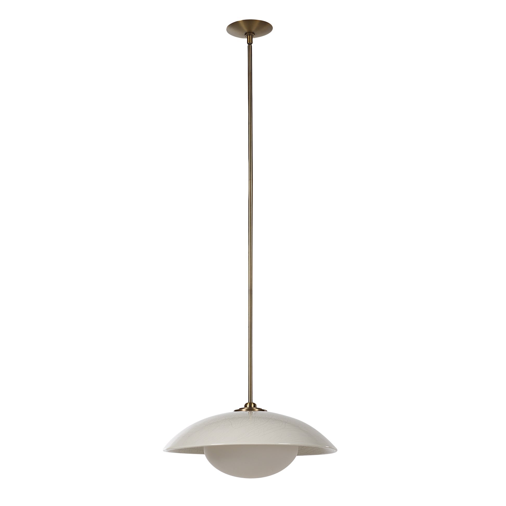 Abbie 72.5" Height Ceiling Fixture, Off-White Crackle-Ceiling Fixture-DECOROLALA