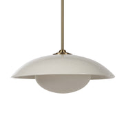 Abbie 72.5" Height Ceiling Fixture, Off-White Crackle-Ceiling Fixture-DECOROLALA
