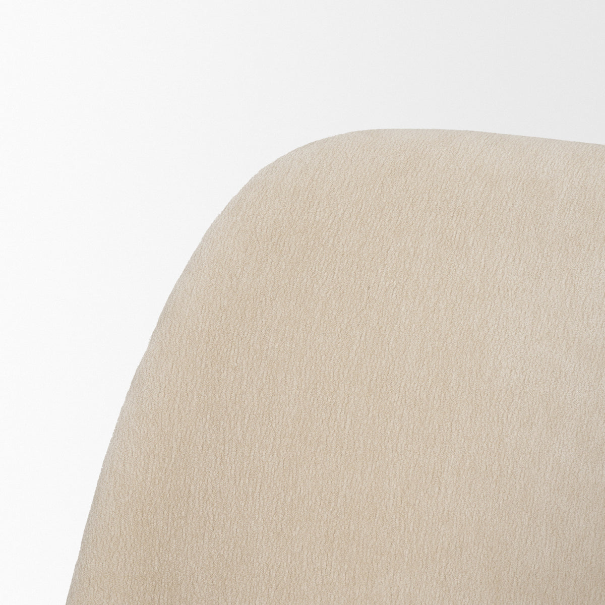 Abbie Curved Back Dining Side Chair | Oatmeal w/ Dark Brown Wood-Dining Chairs-DECOROLALA