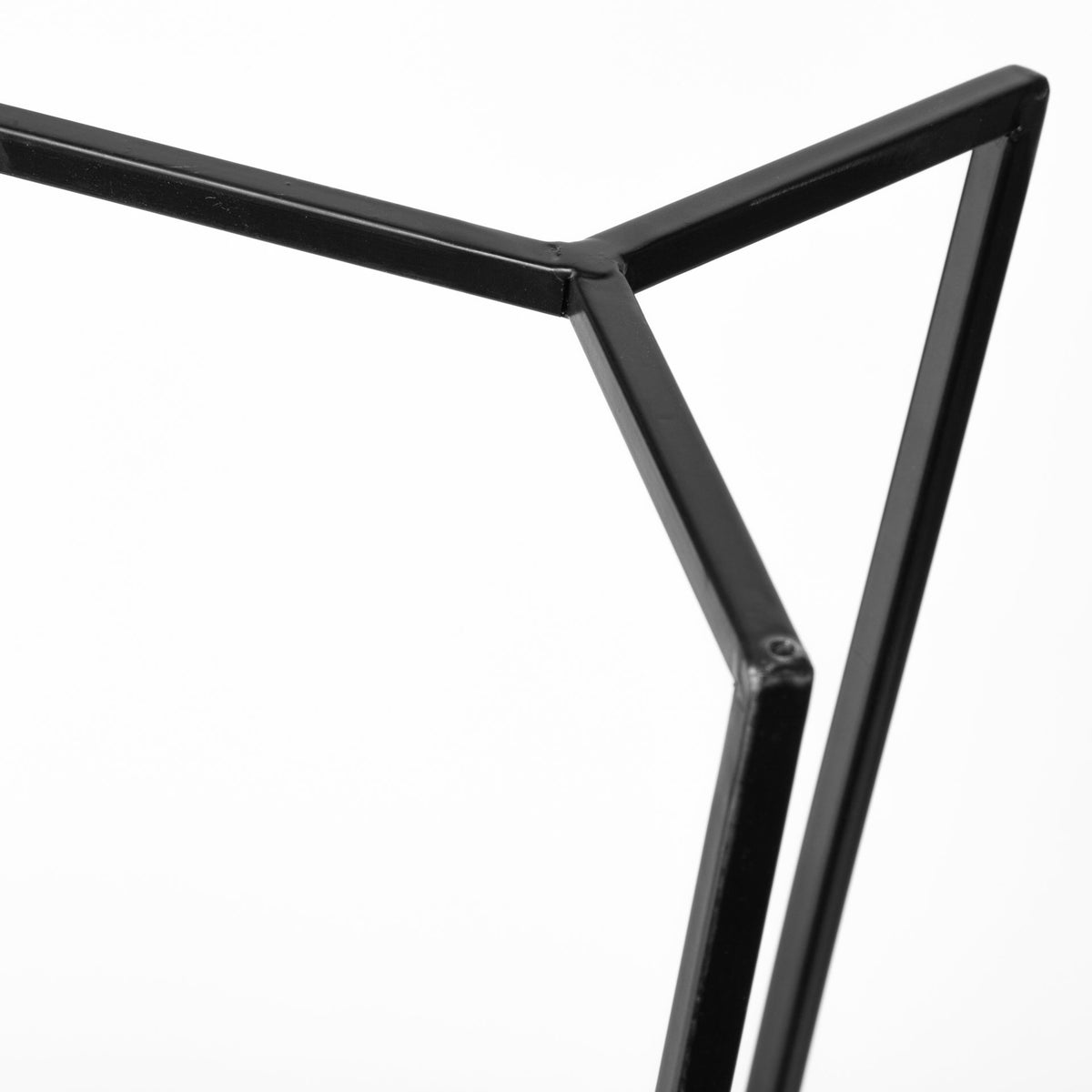 Abigail I Large Gunmetal Gray Metal Table Candle Holder-Table Candle Holders-DECOROLALA