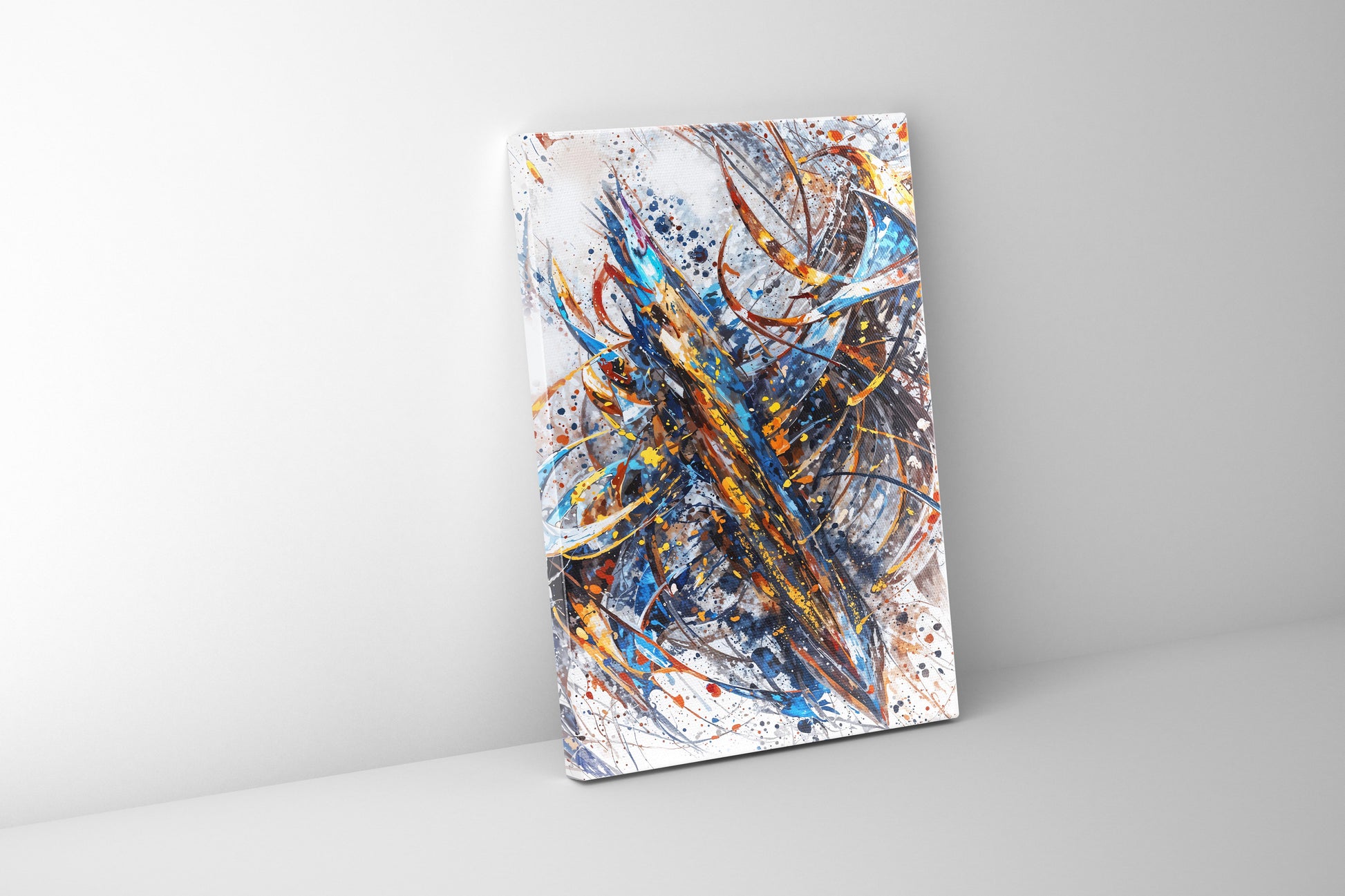 Abstract Canvas Wall Art 48x36 - Ready to Hang-Wall Art-DECOROLALA
