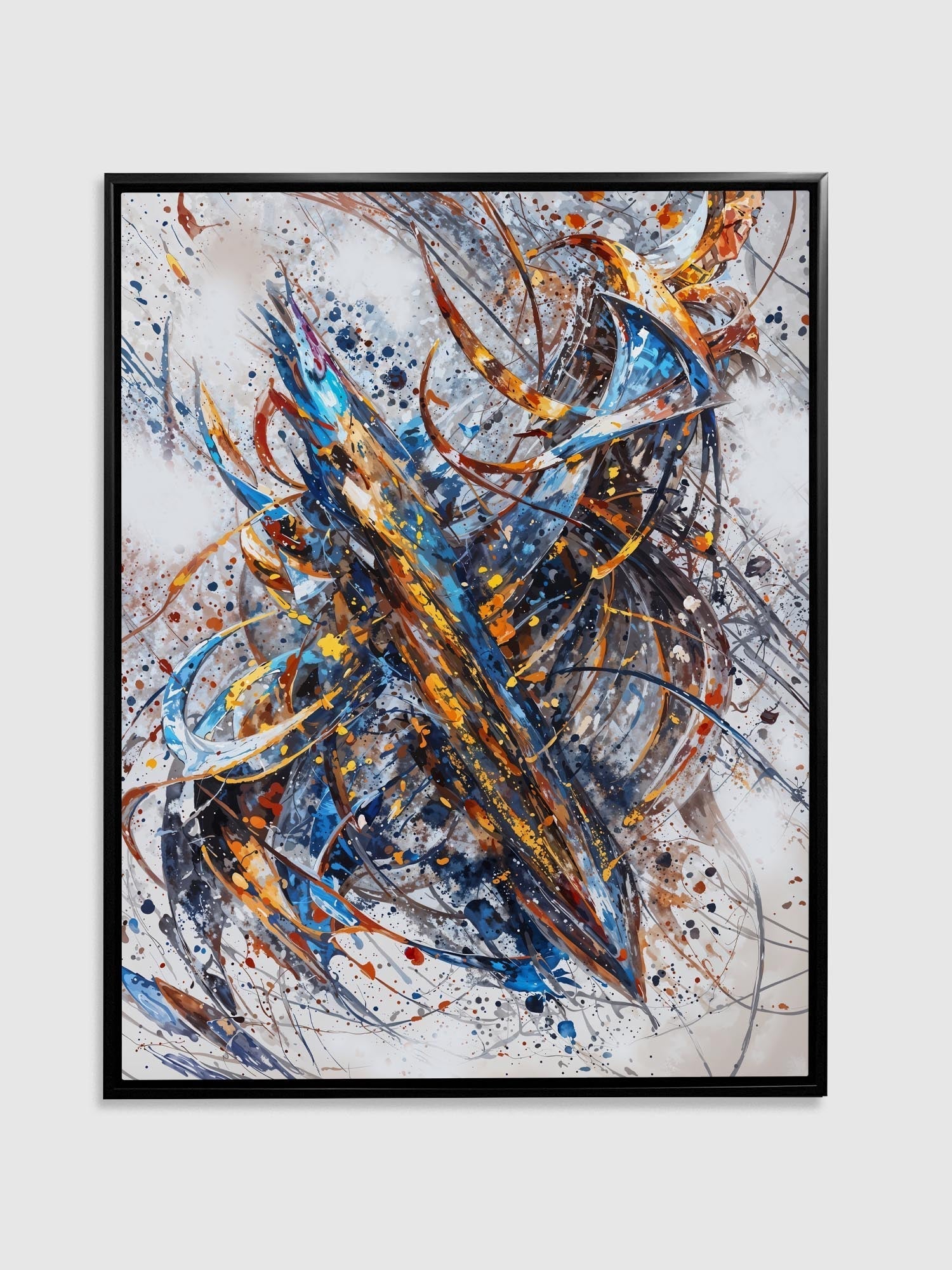 Abstract Canvas Wall Art 48x36 - Ready to Hang-Wall Art-DECOROLALA