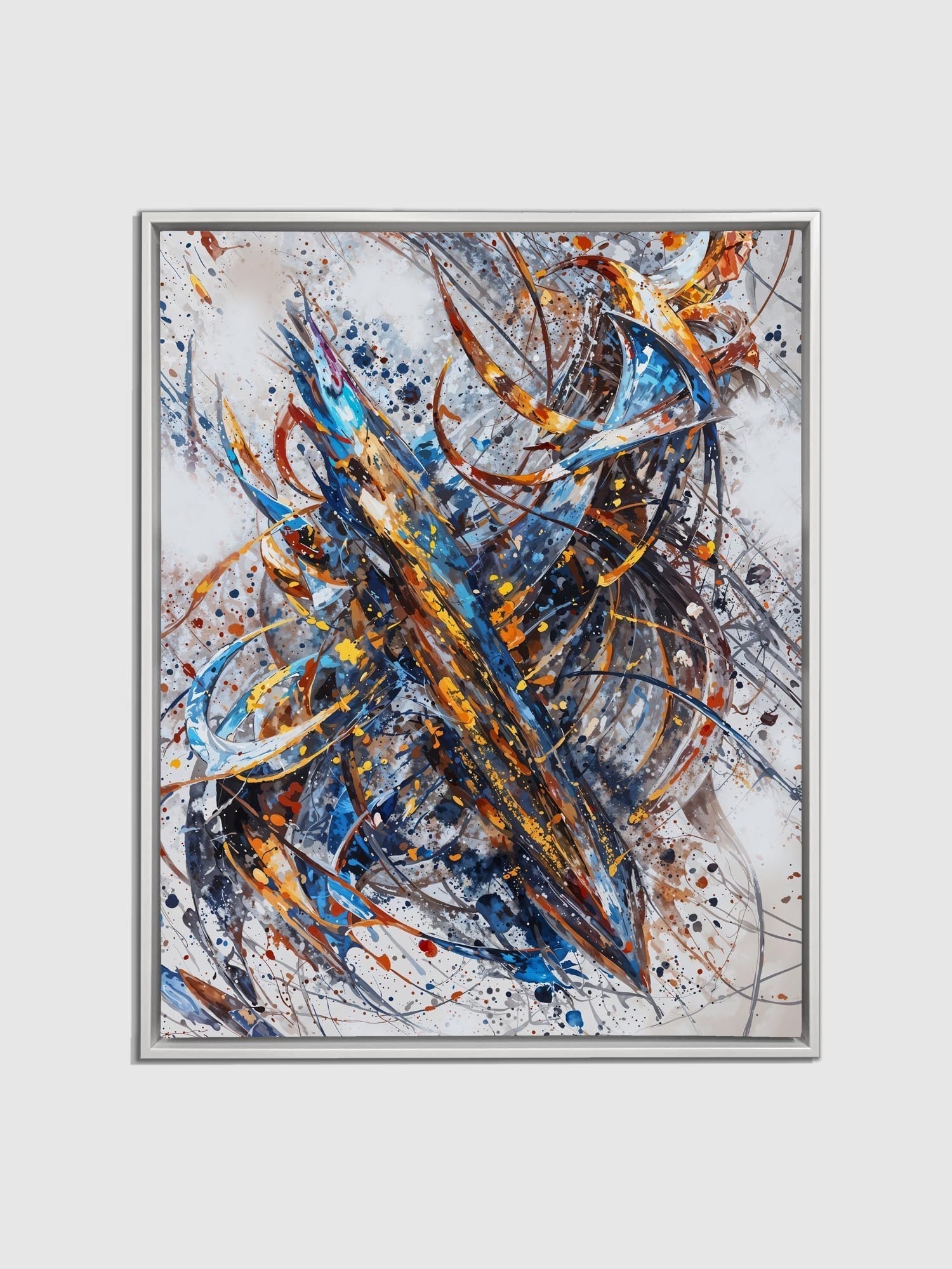 Abstract Canvas Wall Art 48x36 - Ready to Hang-Wall Art-DECOROLALA