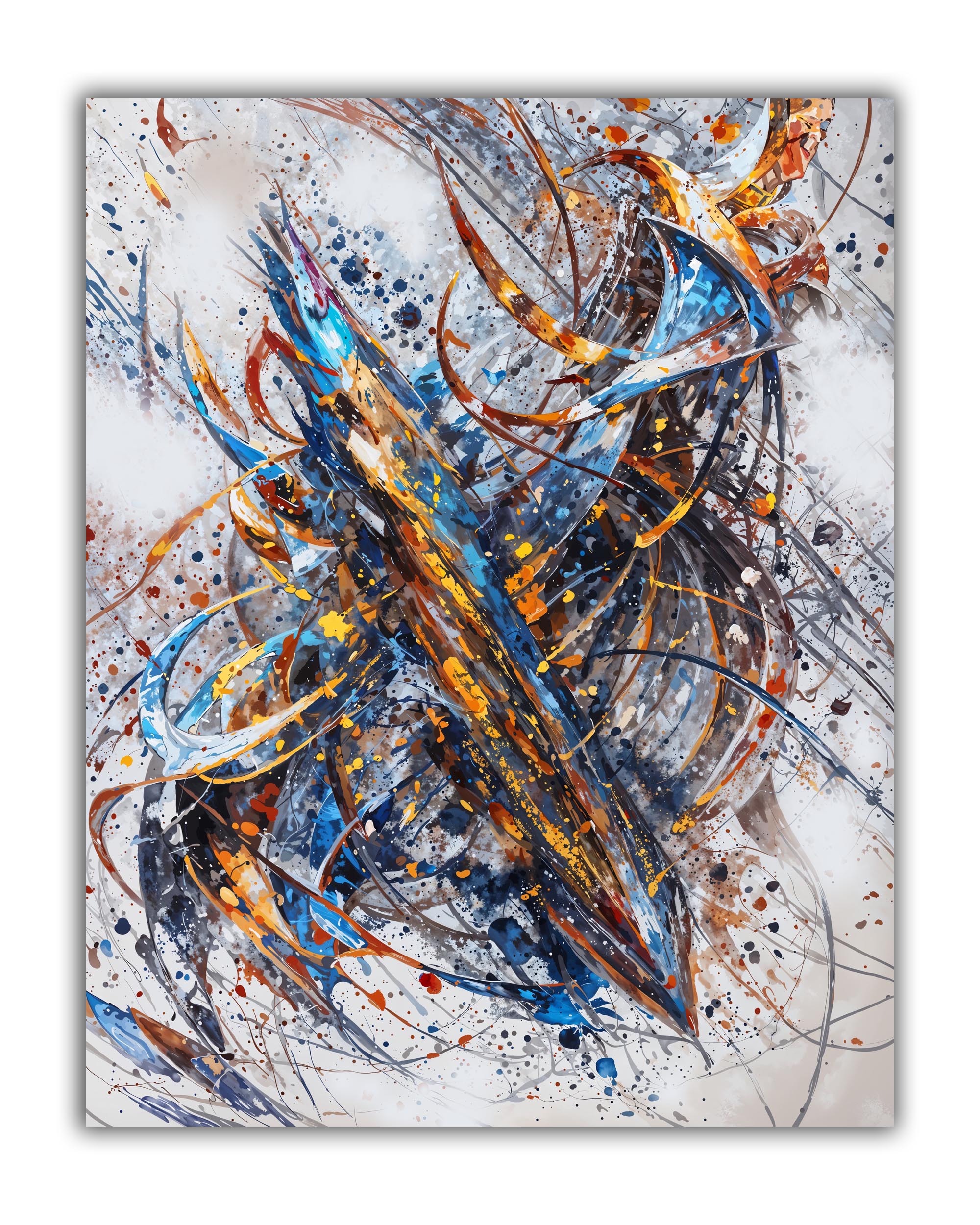 Abstract Canvas Wall Art 48x36 - Ready to Hang-Wall Art-DECOROLALA
