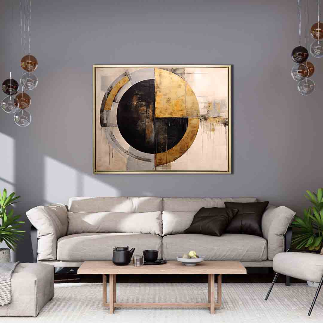 Abstract Sun -Canvas print- Modern Art-Wall Art-DECOROLALA