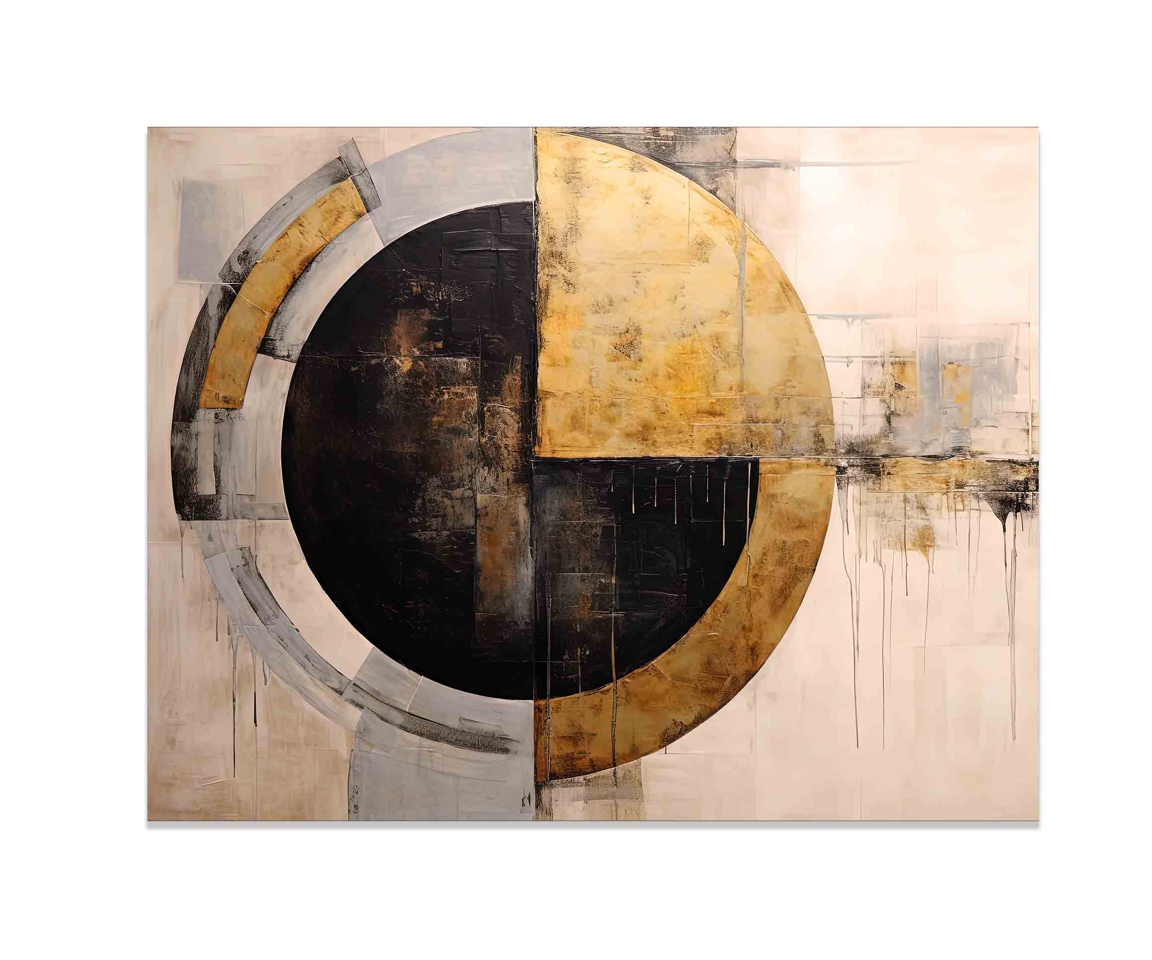 Abstract Sun -Canvas print- Modern Art-Wall Art-DECOROLALA