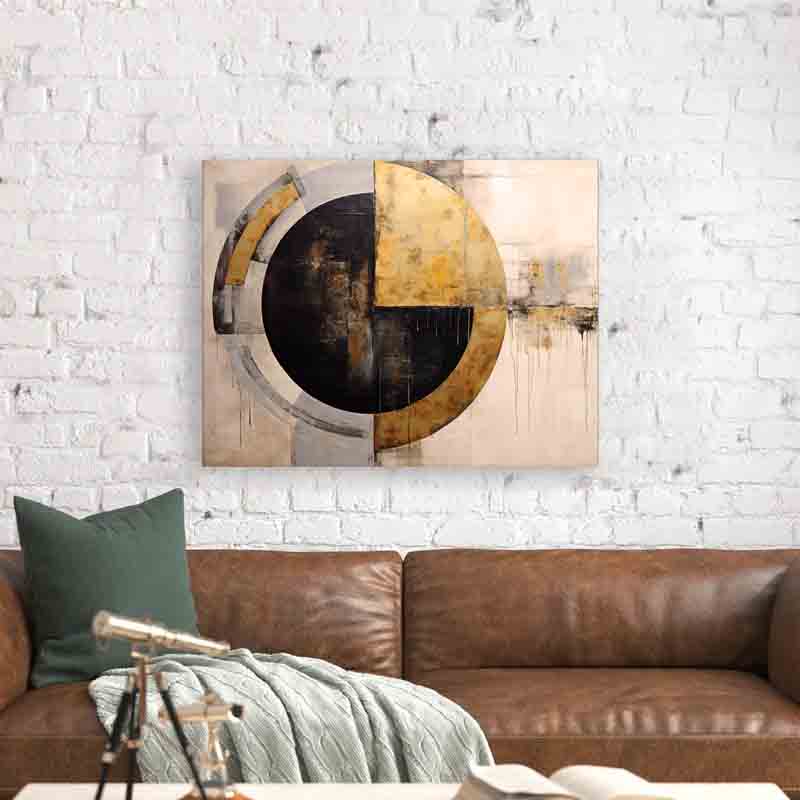 Abstract Sun -Canvas print- Modern Art-Wall Art-DECOROLALA