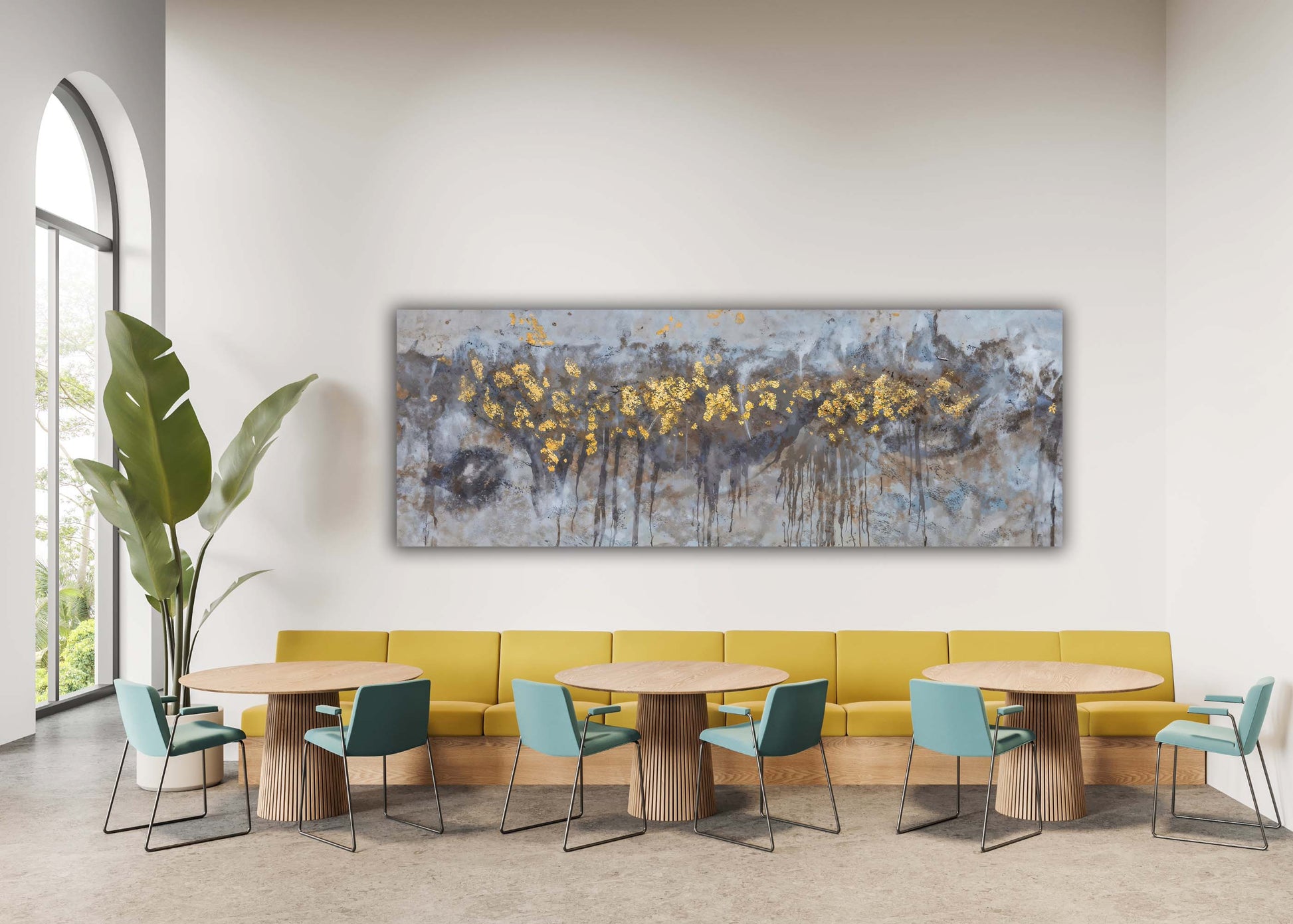 Abstract Trees Canvas Wall Art 72x24-Wall Art-DECOROLALA