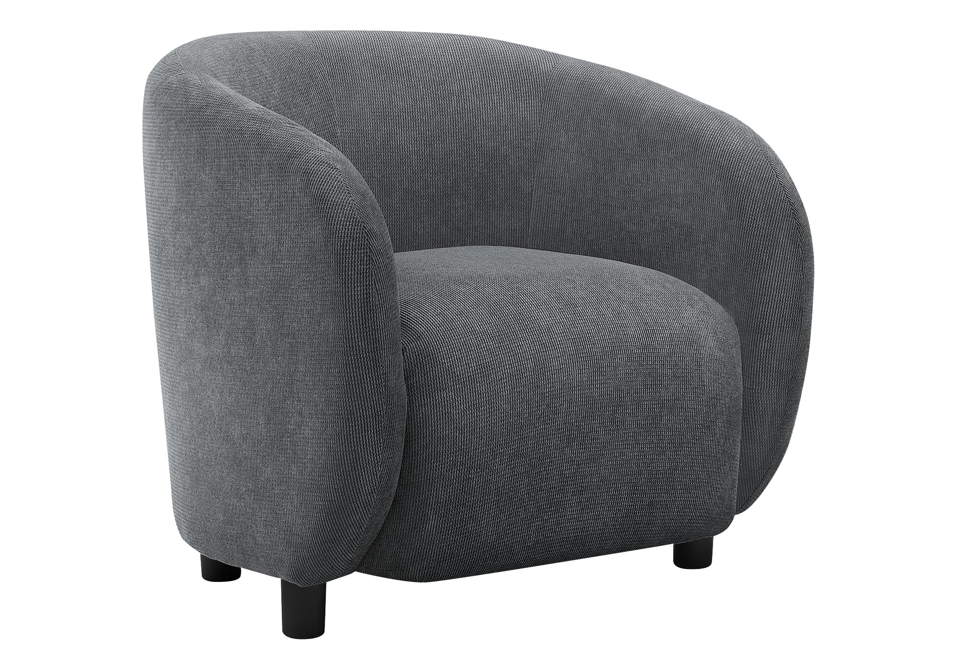 Accent Chair 29"H Dark Grey Upholstered Modern-DECOROLALA