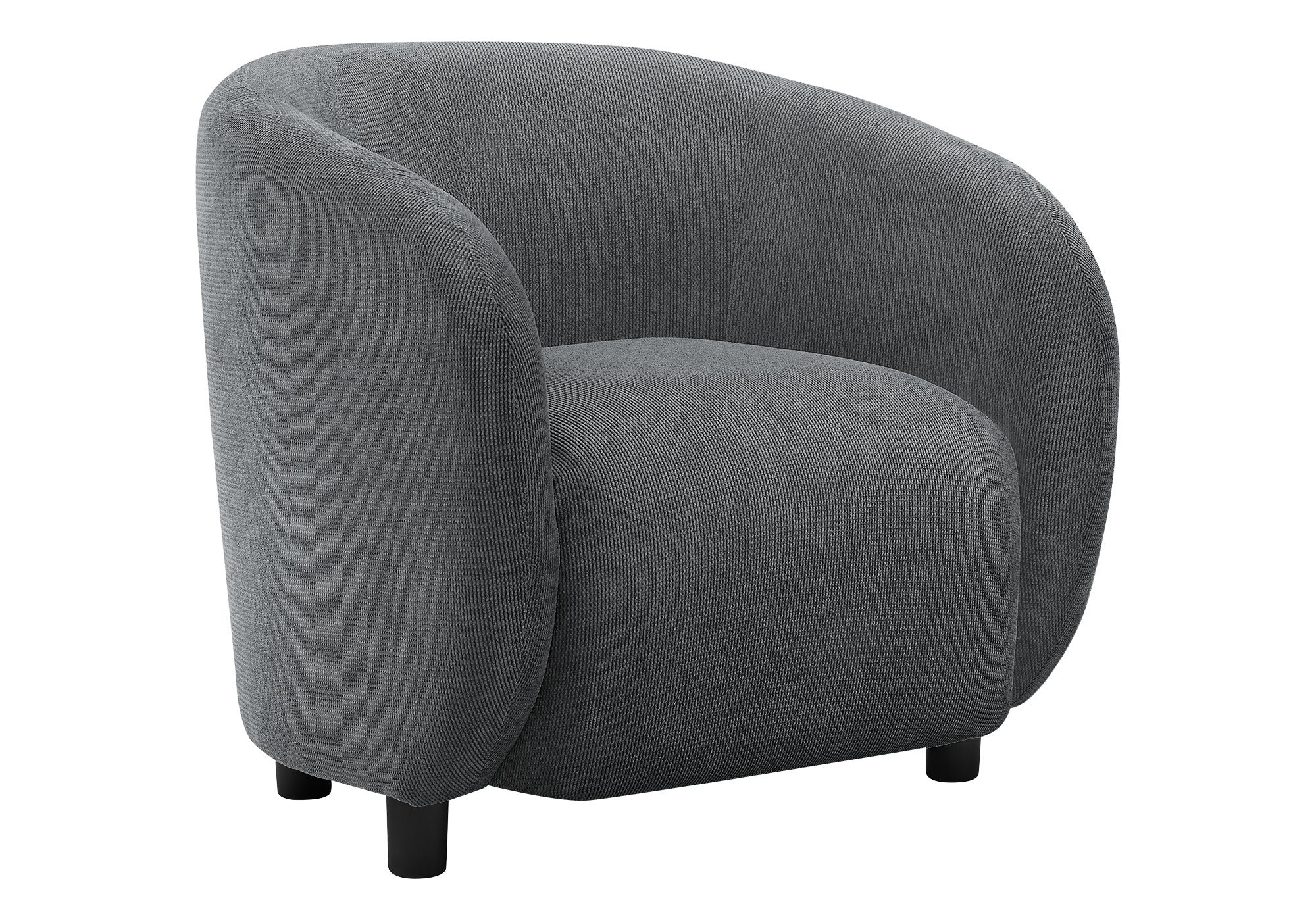 Accent Chair 29"H Dark Grey Upholstered Modern-DECOROLALA