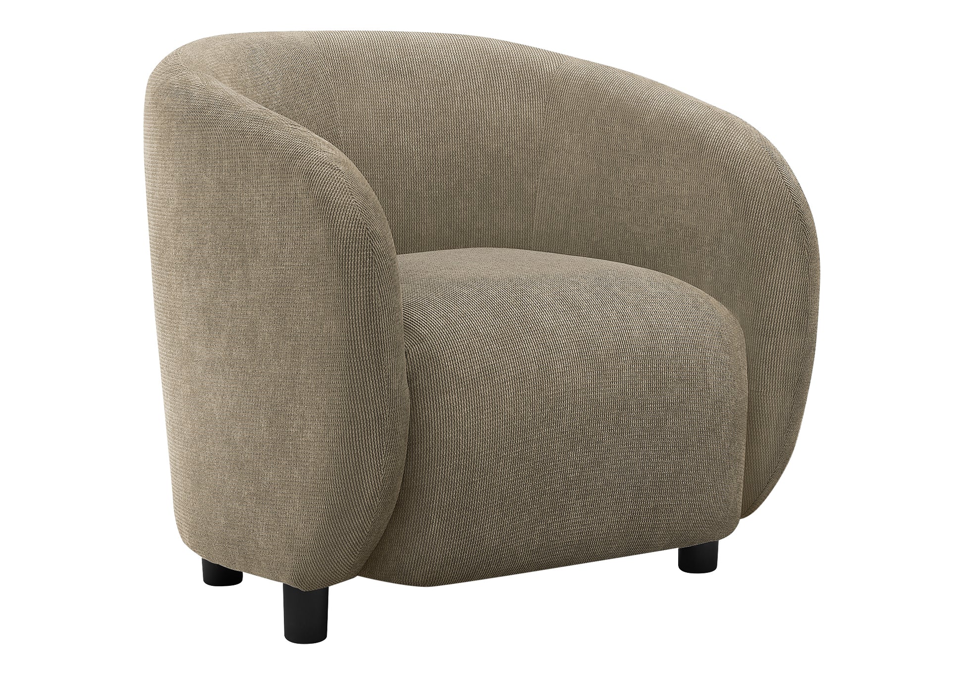 Accent Chair 29"H Light Brown Upholstered Modern-DECOROLALA