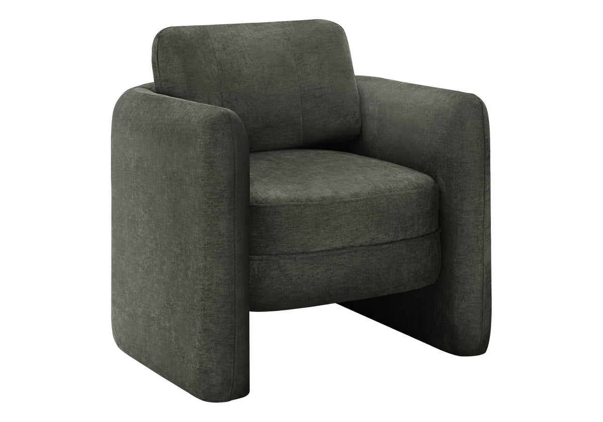 Accent Chair 32"H Dark Grey Upholstered-Accent Chairs-DECOROLALA