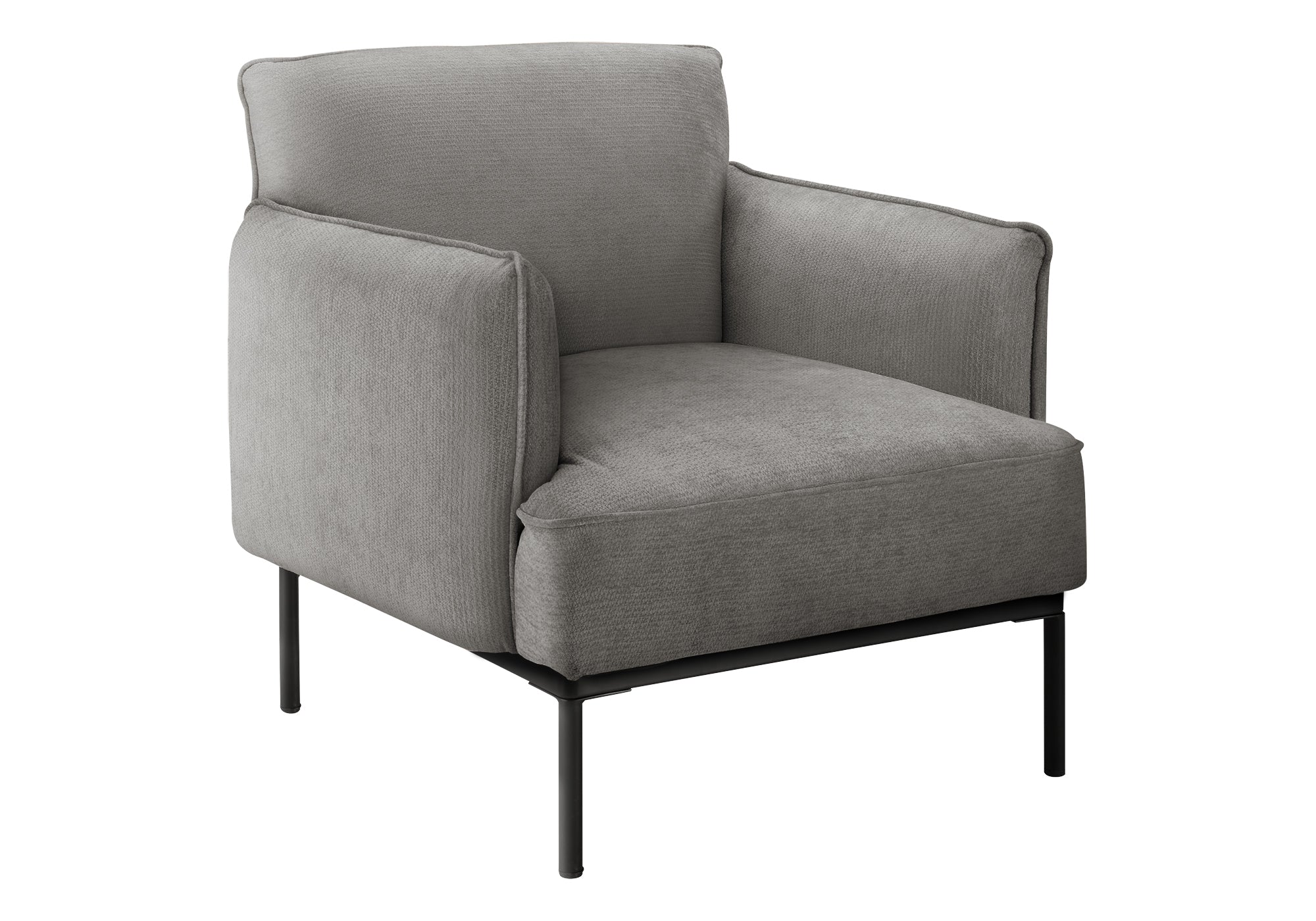 Accent Chair 33" H Light Grey Upholstered Modern-DECOROLALA