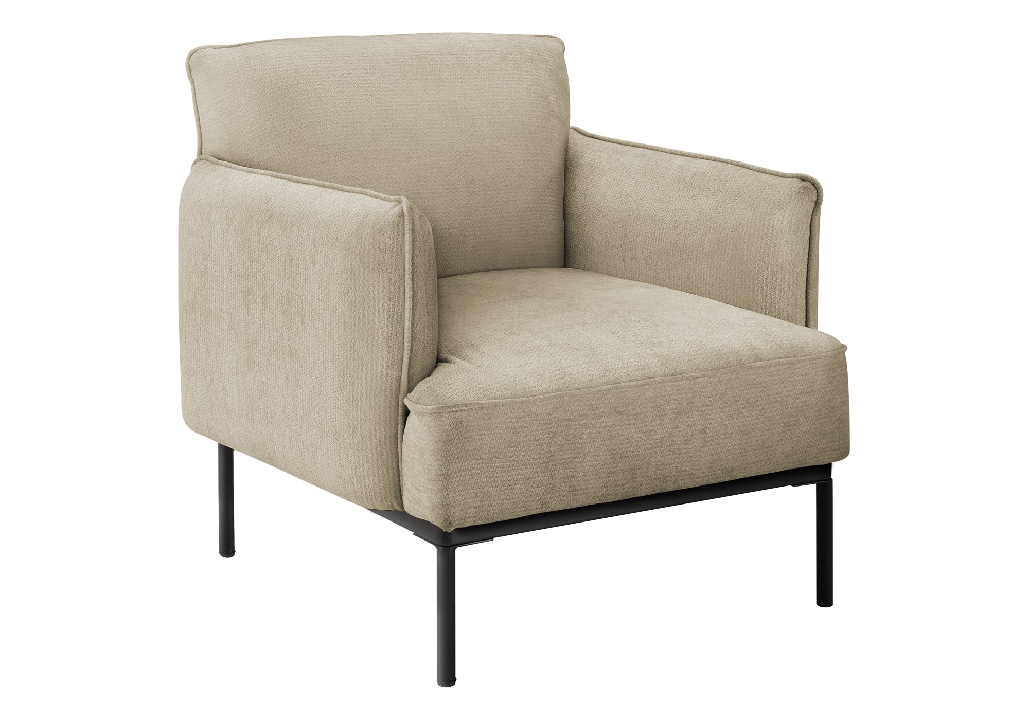 Accent Chair - Beige 33"H Upholstered Modern-DECOROLALA