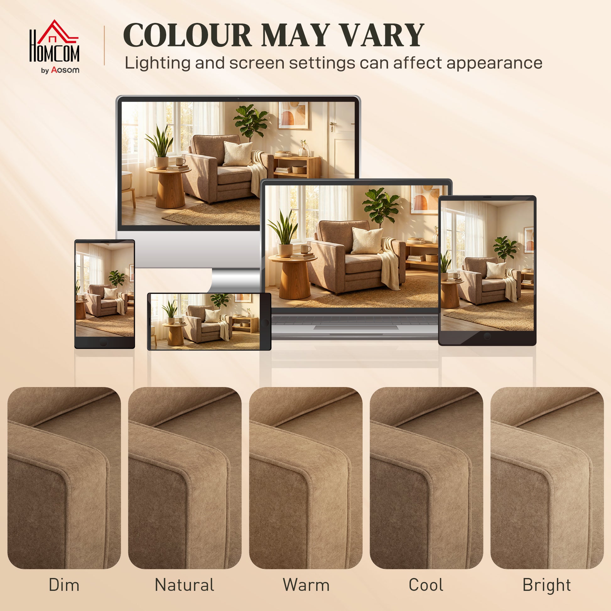 Accent Chair - Brown Velvet 35.4" Wide-DECOROLALA