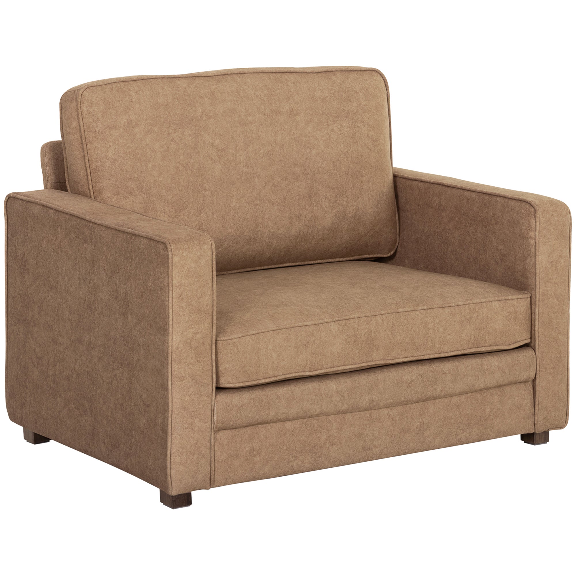 Accent Chair - Brown Velvet 35.4" Wide-DECOROLALA