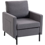 Accent Chair Modern Dark Grey-DECOROLALA