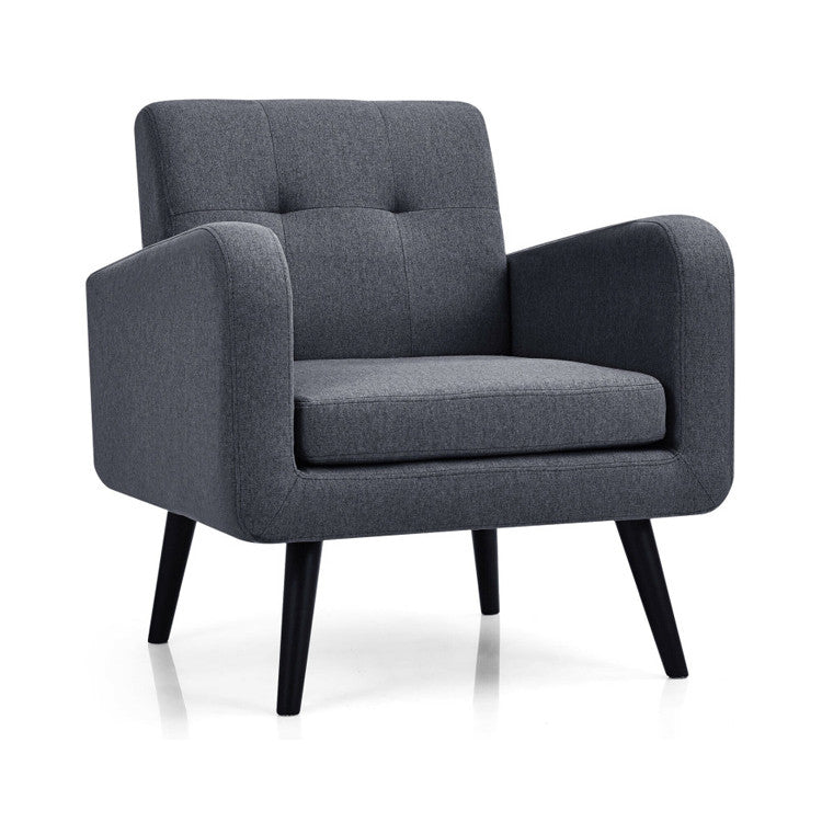 Accent Chair + Side Table + L-Shaped Sectional Sofa /3-Piece Modern Living Room Furniture Set/-Sofas & Loveseats-DECOROLALA