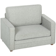 Accent Chair Velvet Grey 35.4" Wide Seat-DECOROLALA