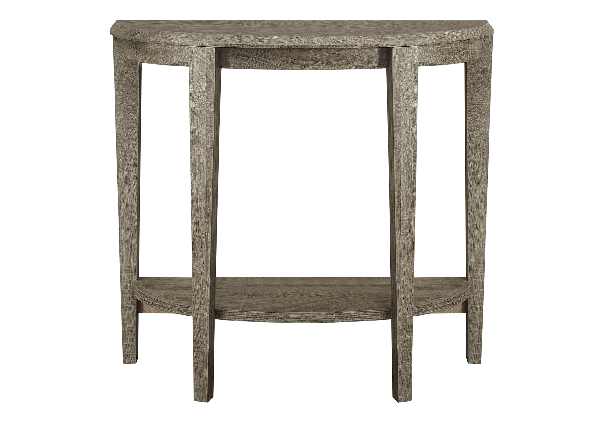 Accent Console Table 36"L White Half-Moon-Accent Table-DECOROLALA