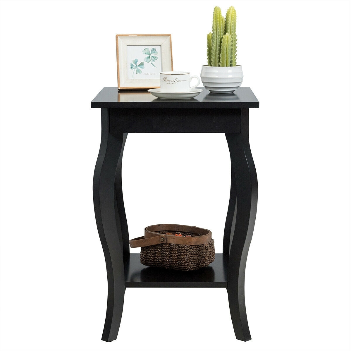 Accent Sofa End Side Table-Black-End & Side Tables-DECOROLALA