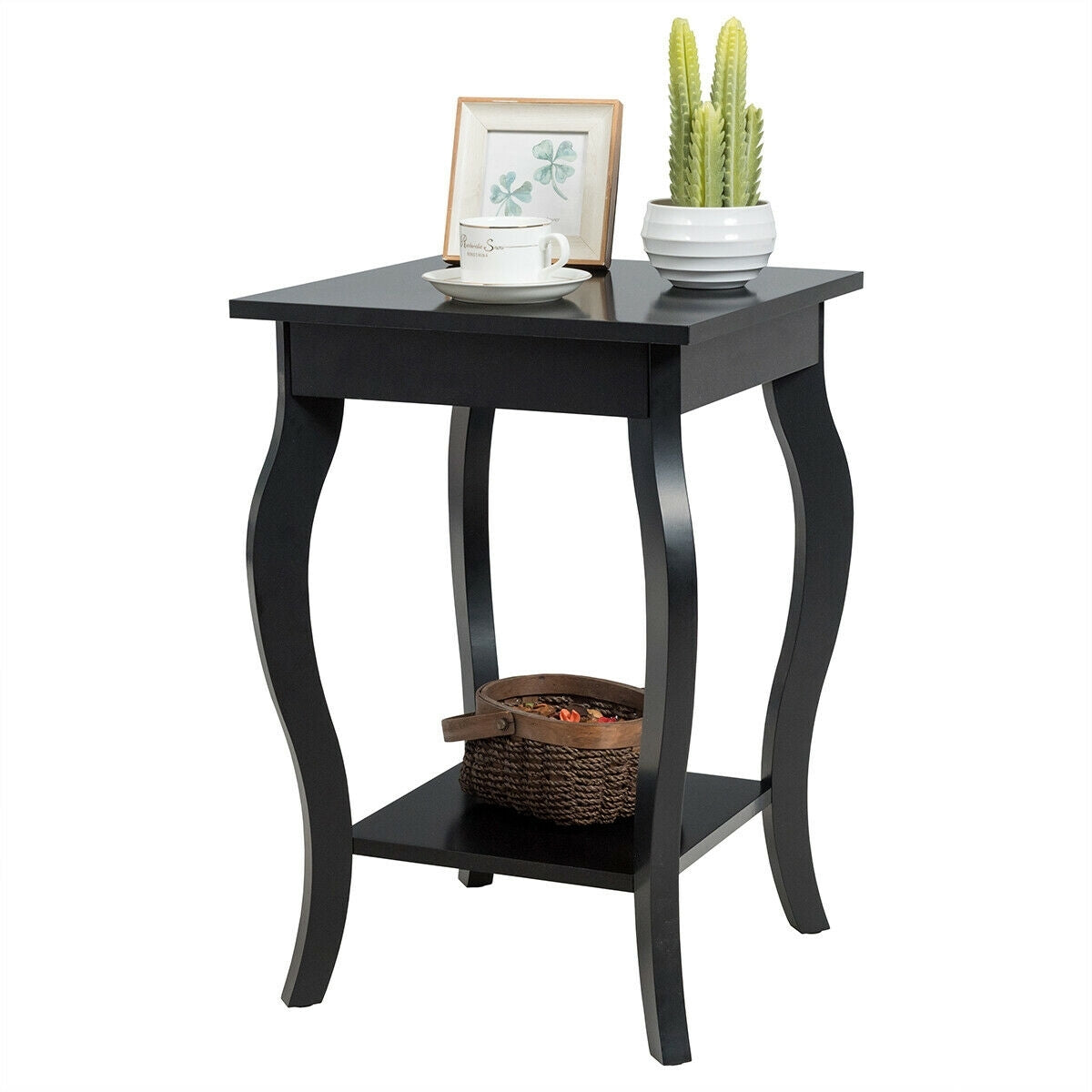 Accent Sofa End Side Table-Black-End & Side Tables-DECOROLALA