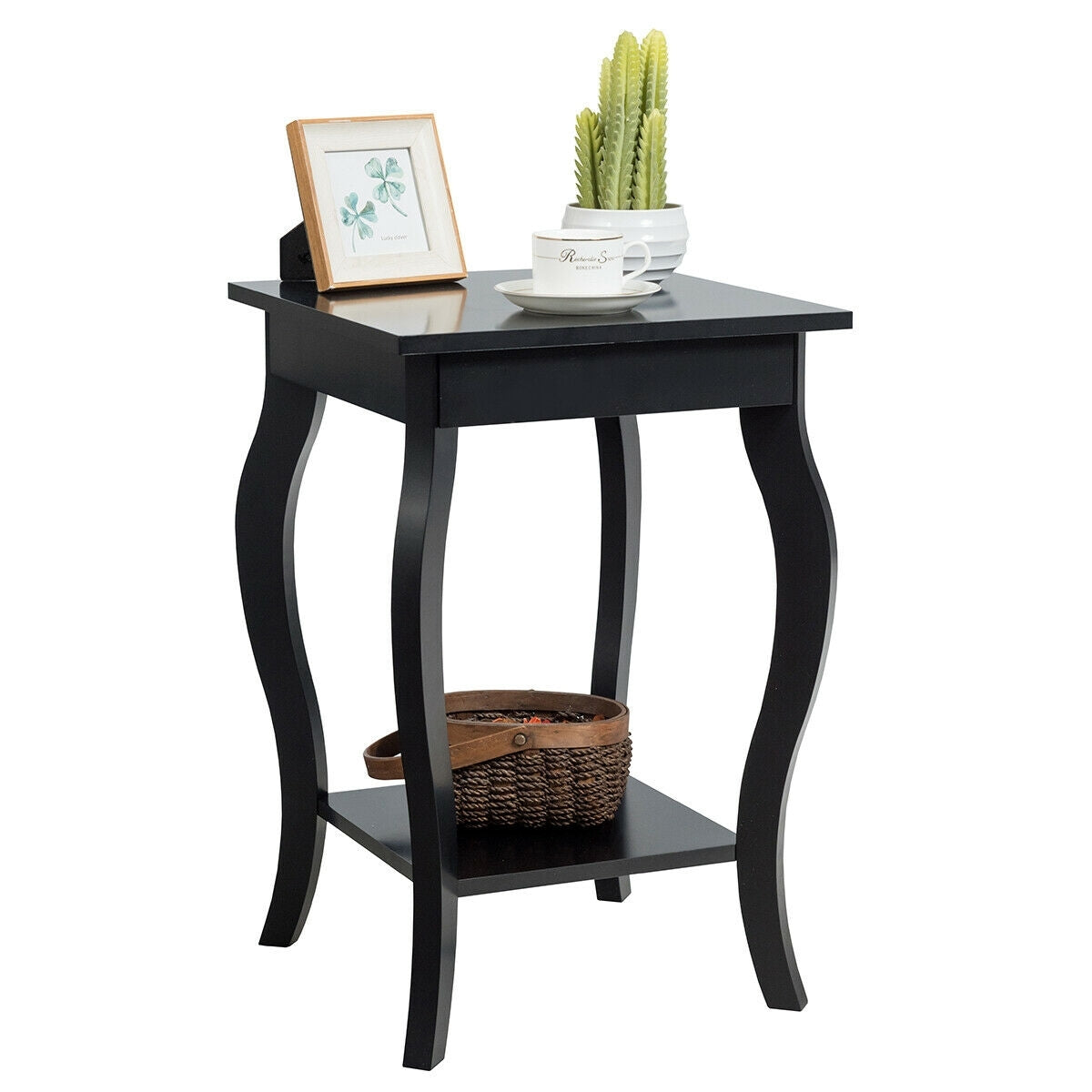 Accent Sofa End Side Table-Black-End & Side Tables-DECOROLALA
