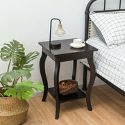 Accent Sofa End Side Table-Brown-End & Side Tables-DECOROLALA