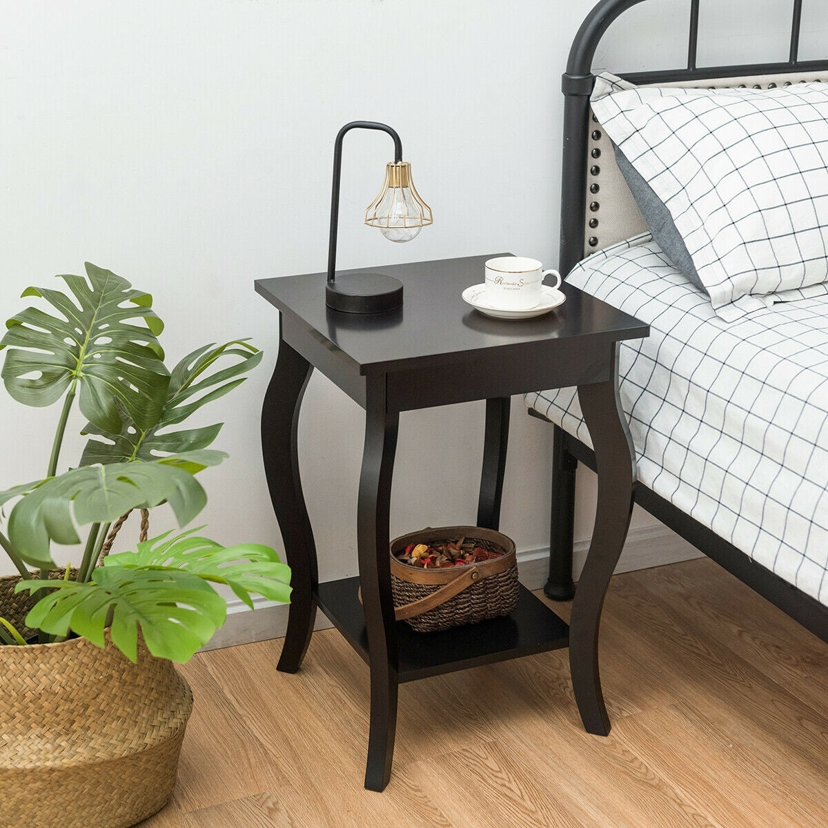 Accent Sofa End Side Table-Brown-End & Side Tables-DECOROLALA