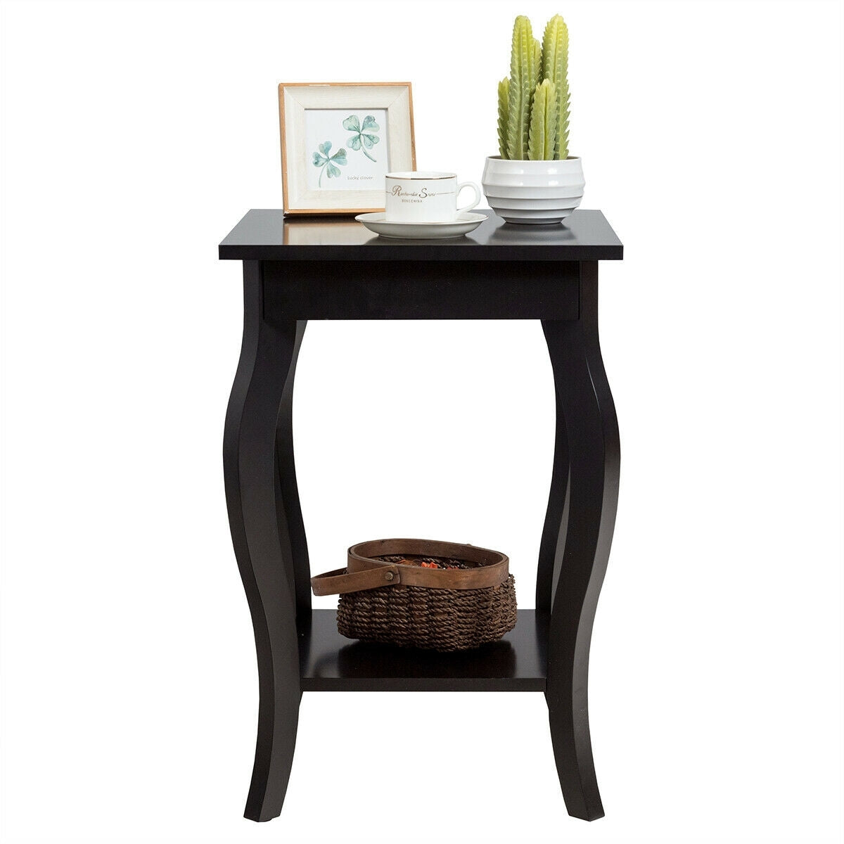 Accent Sofa End Side Table-Brown-End & Side Tables-DECOROLALA