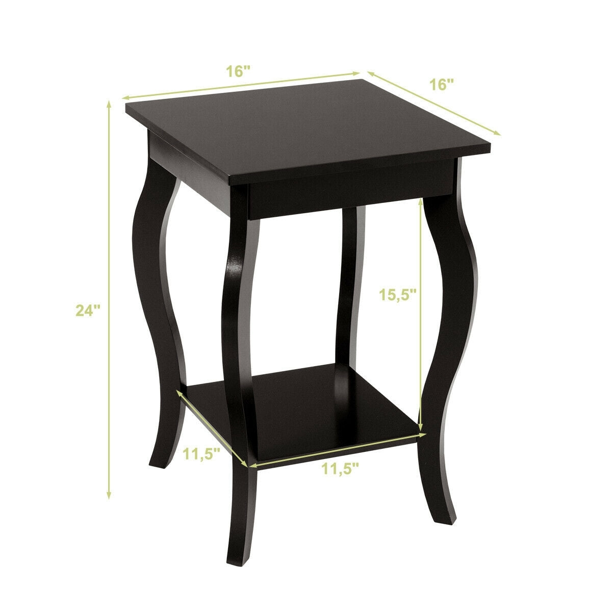 Accent Sofa End Side Table-Brown-End & Side Tables-DECOROLALA
